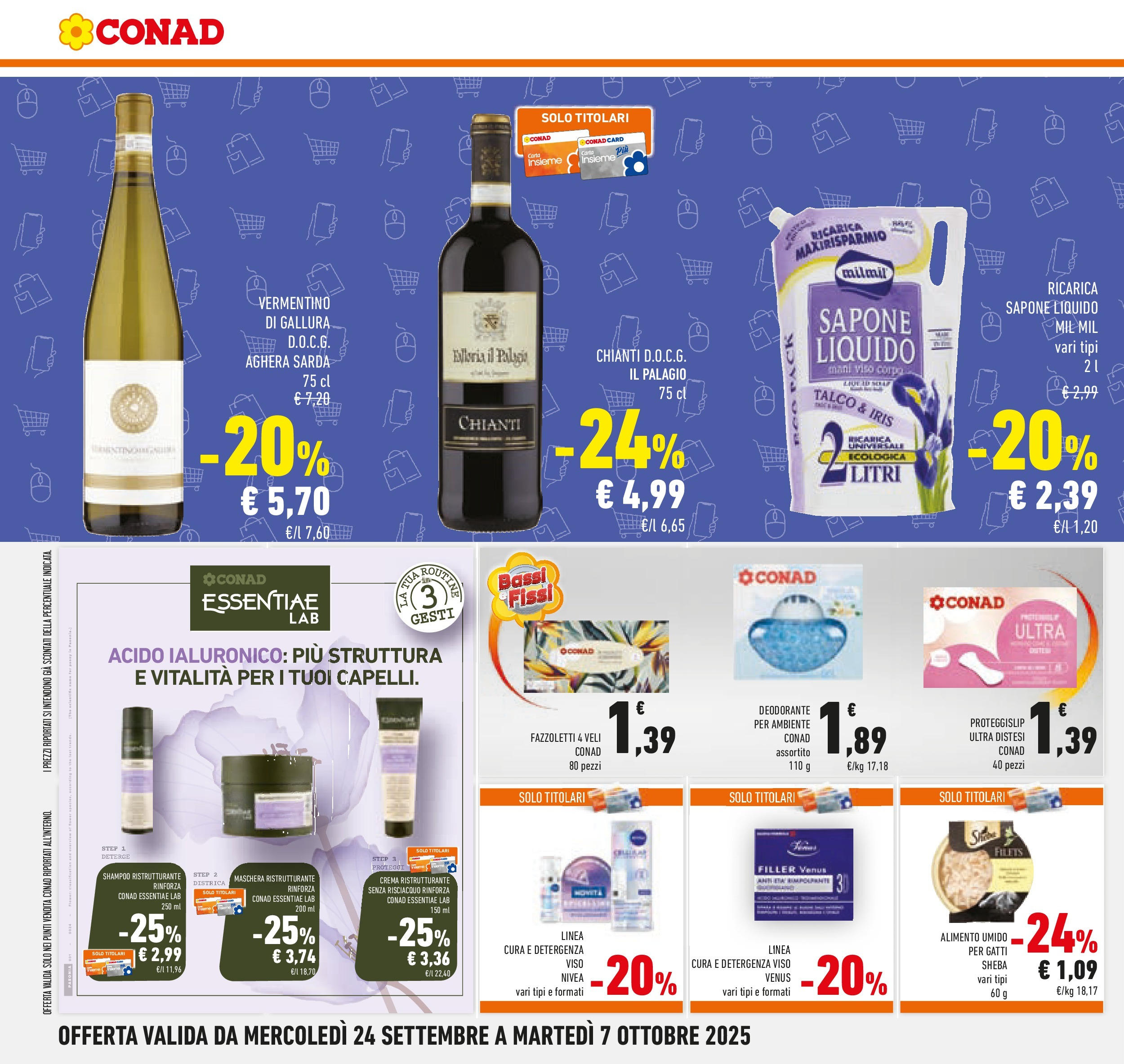 Volantino Conad dal 23/09/2025 > Anteprima | Pagina: 22 | Prodotti: Crema, Maschera, Sapone, Fazzoletti