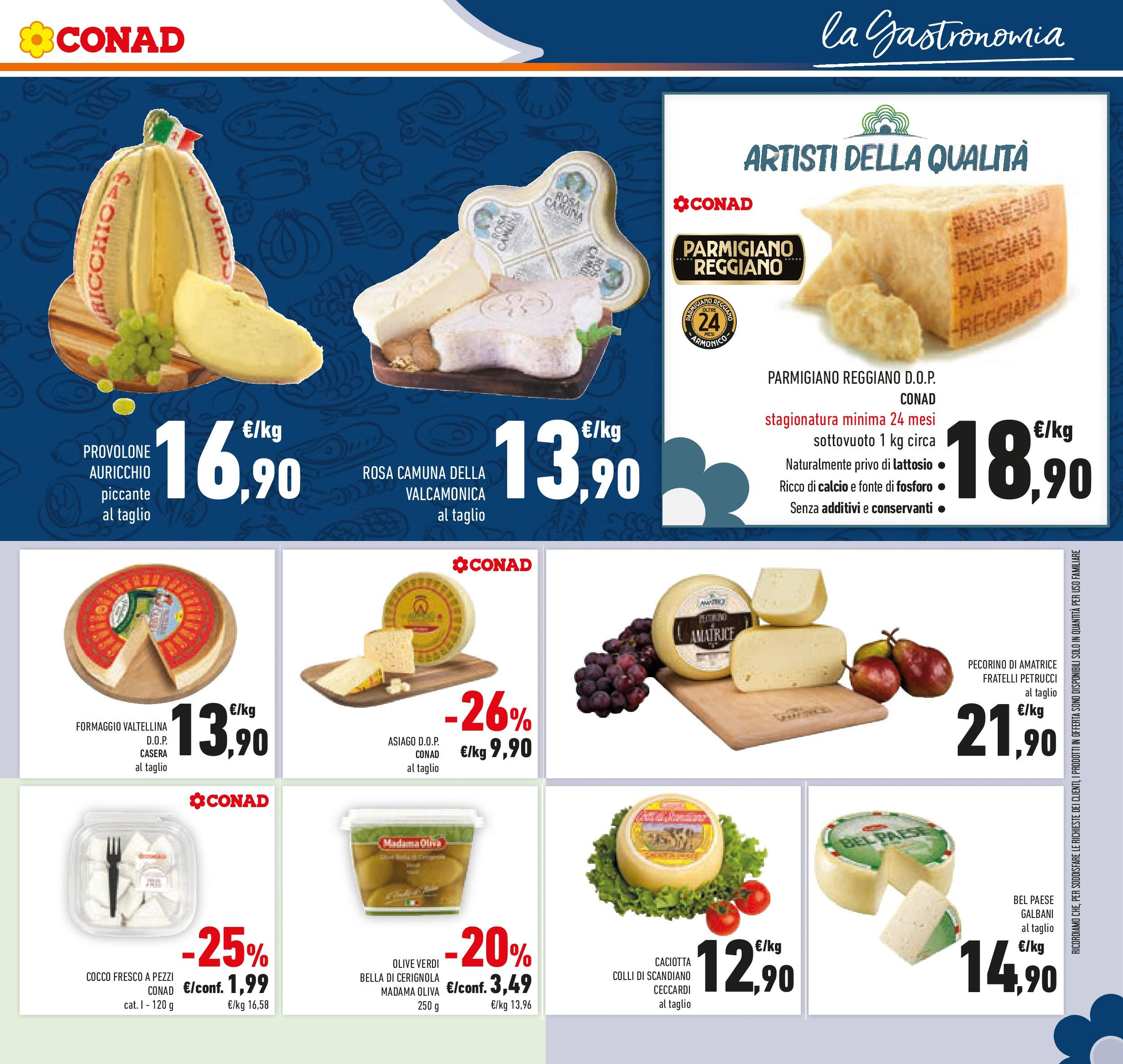Volantino Conad dal 23/09/2025 > Anteprima | Pagina: 27 | Prodotti: Provolone, Formaggio, Olive, Pecorino
