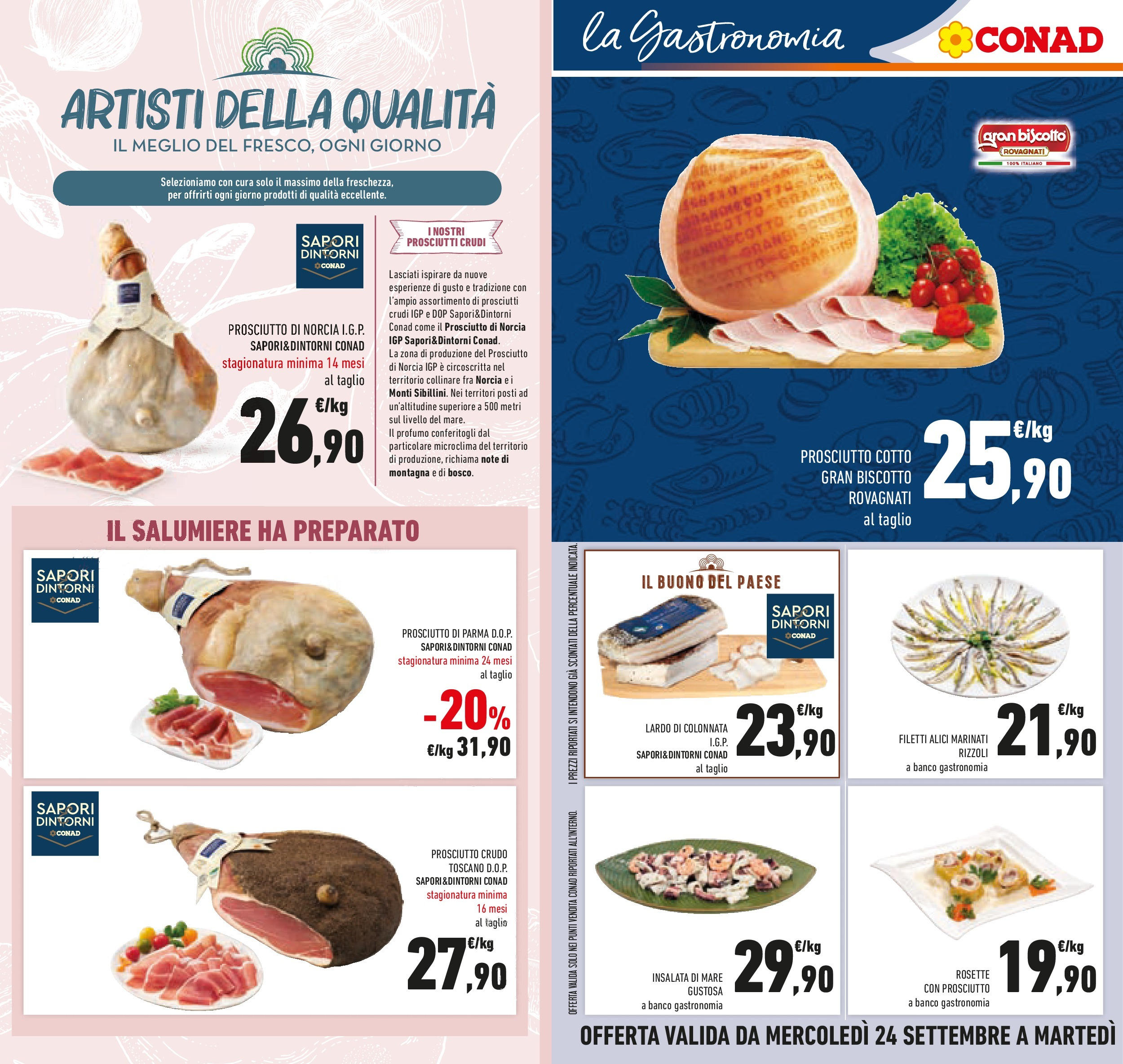 Volantino Conad dal 23/09/2025 > Anteprima | Pagina: 28 | Prodotti: Prosciutto Crudo, Prosciutto di Parma, Alici, Profumo
