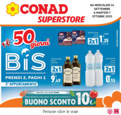 Anteprima del volantino Conad - 50 giorni BIS valido a partire dal 23.09.2025