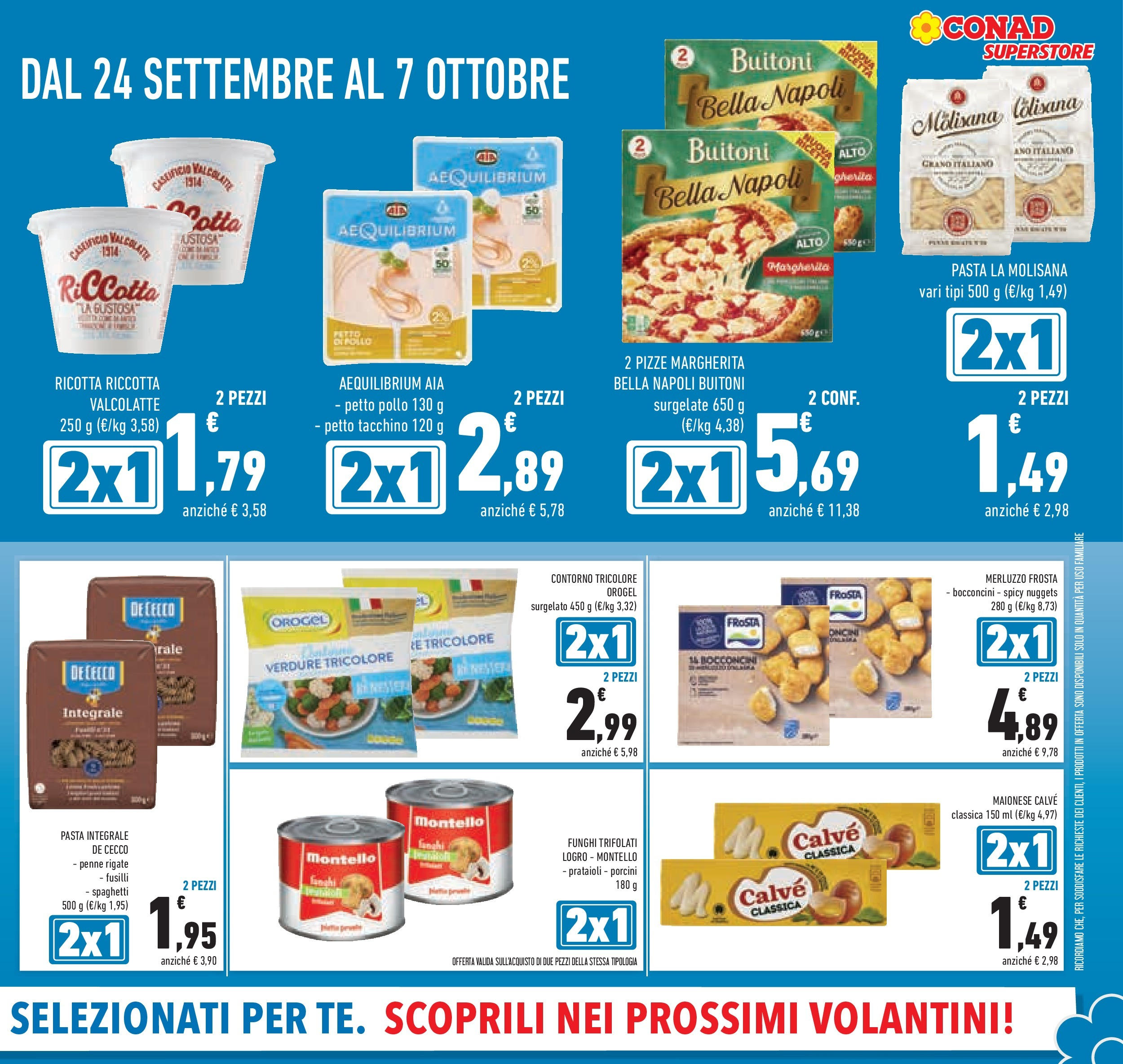Volantino Conad dal 23/09/2025 > Anteprima | Pagina: 5 | Prodotti: Verdure, Funghi, Ricotta, Penne