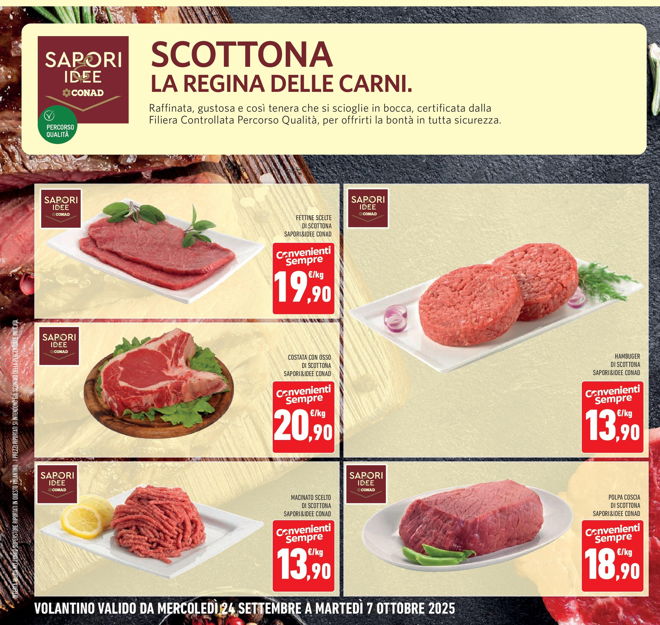 Volantino Conad dal 23/09/2025 > Anteprima | Pagina: 14 | Prodotti: Hamburger, Macinato