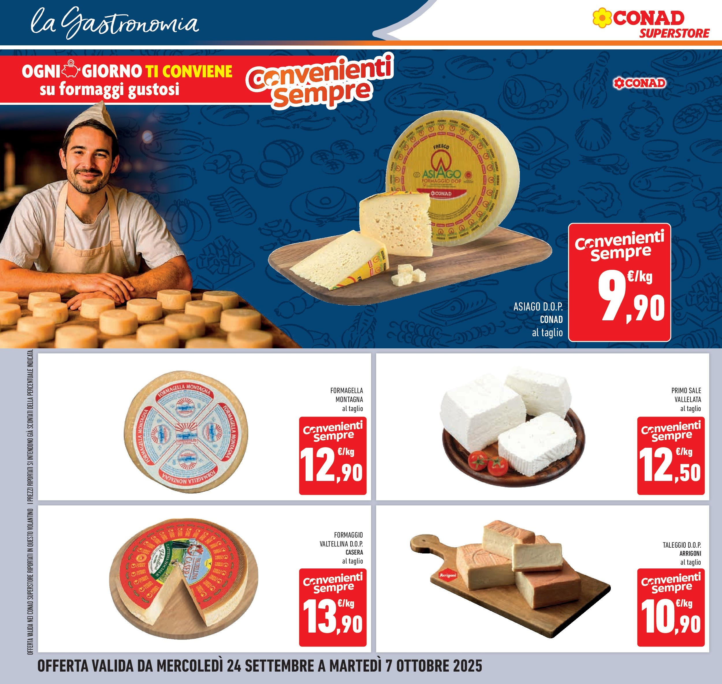 Volantino Conad dal 23/09/2025 > Anteprima | Pagina: 16 | Prodotti: Sale, Formaggio