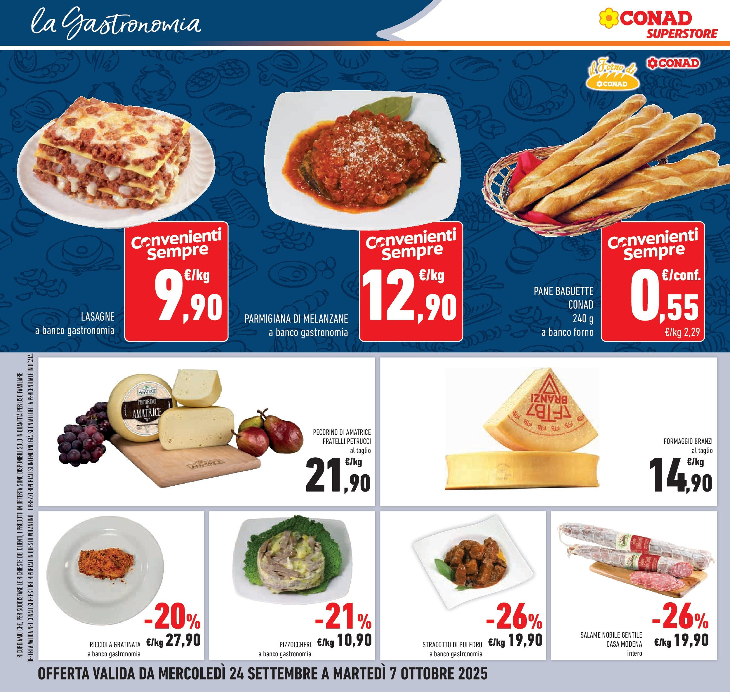 Volantino Conad dal 23/09/2025 > Anteprima | Pagina: 18 | Prodotti: Salame, Formaggio, Forno, Pecorino