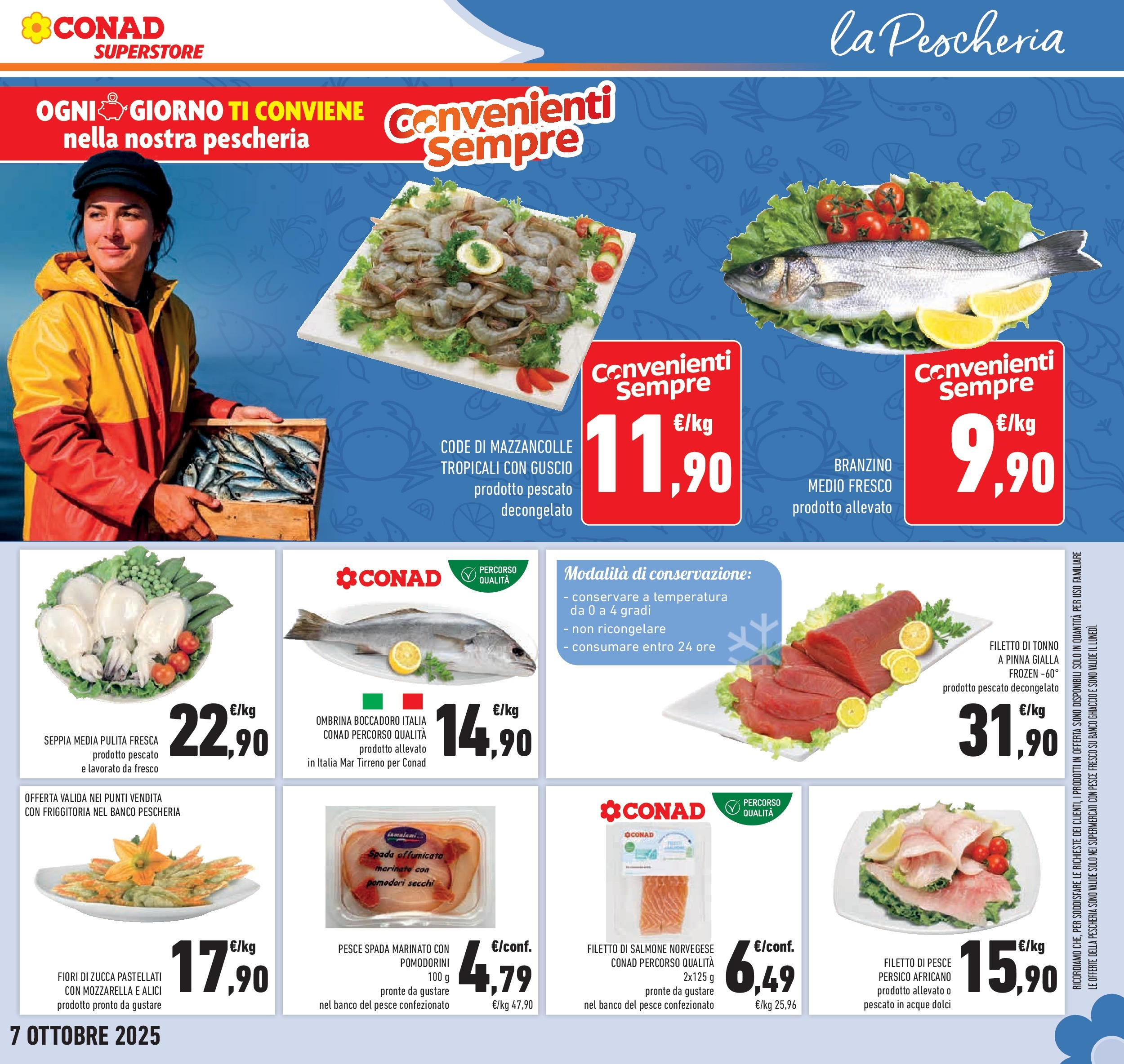 Volantino Conad dal 23/09/2025 > Anteprima | Pagina: 21 | Prodotti: Pomodorini, Zucca, Tonno, Alici
