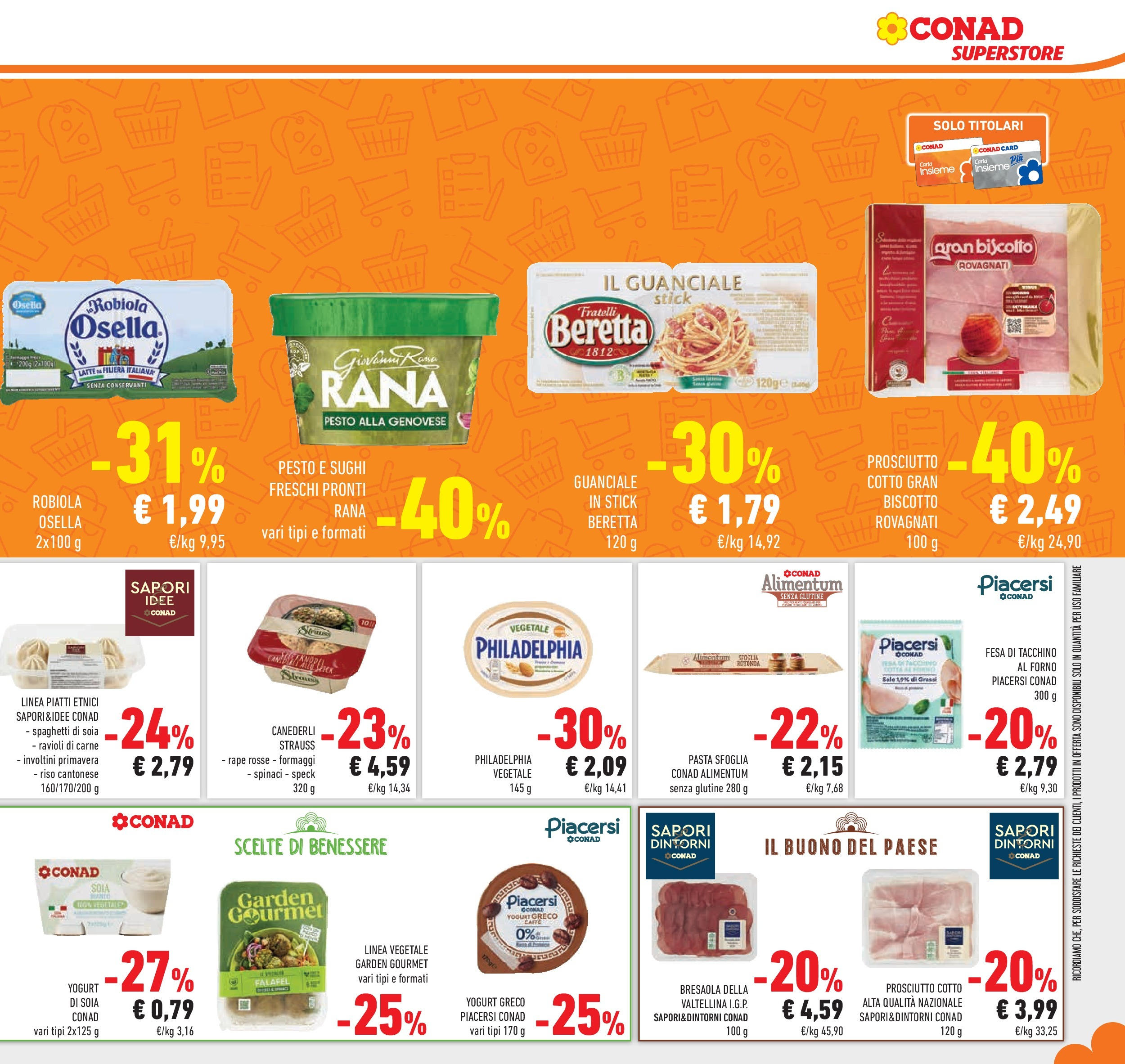 Volantino Conad dal 23/09/2025 > Anteprima | Pagina: 9 | Prodotti: Yogurt greco, Latte, Pesto, Robiola