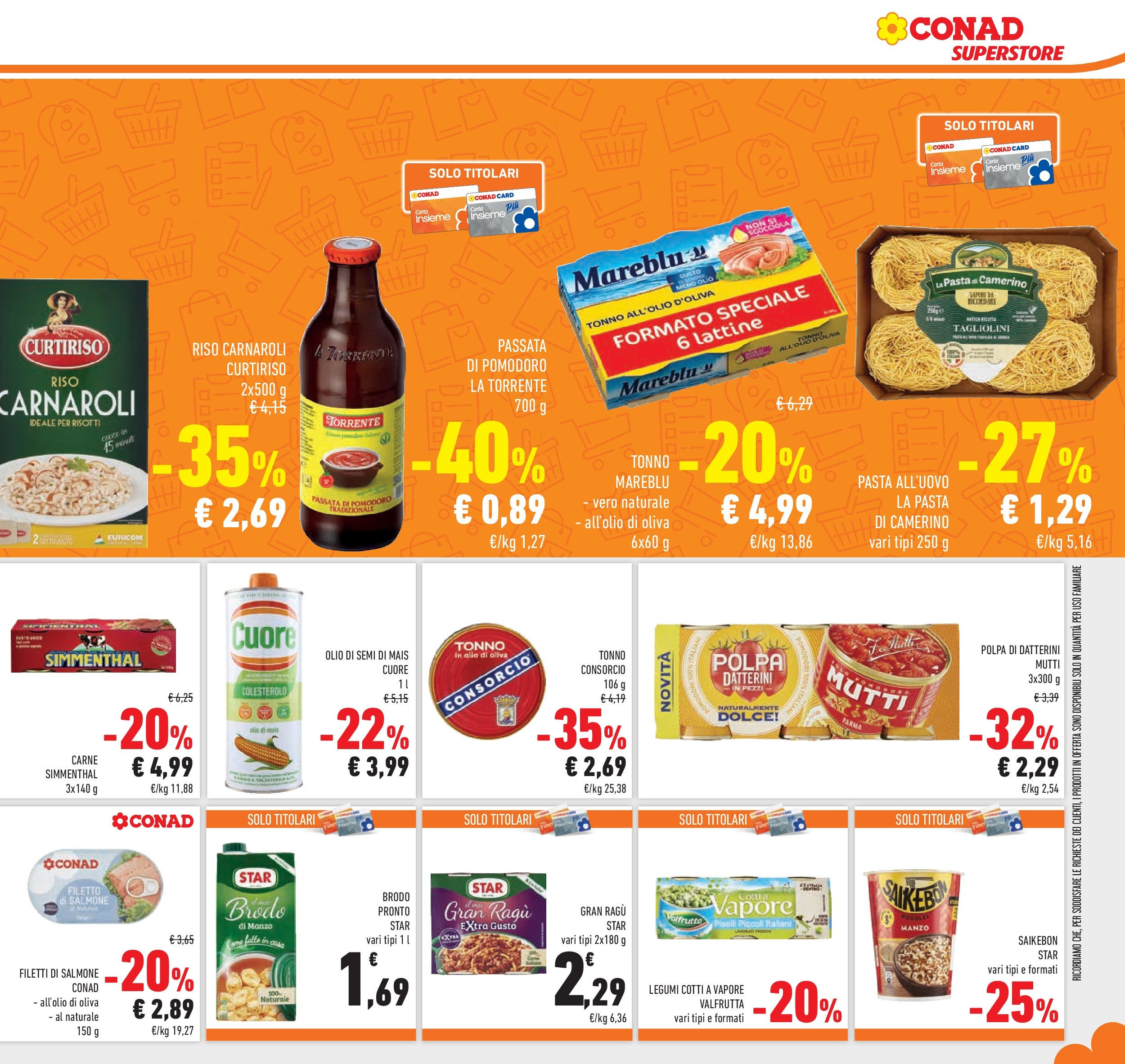 Volantino Conad dal 23/09/2025 > Anteprima | Pagina: 11 | Prodotti: Legumi, Manzo, Pomodoro, Tonno