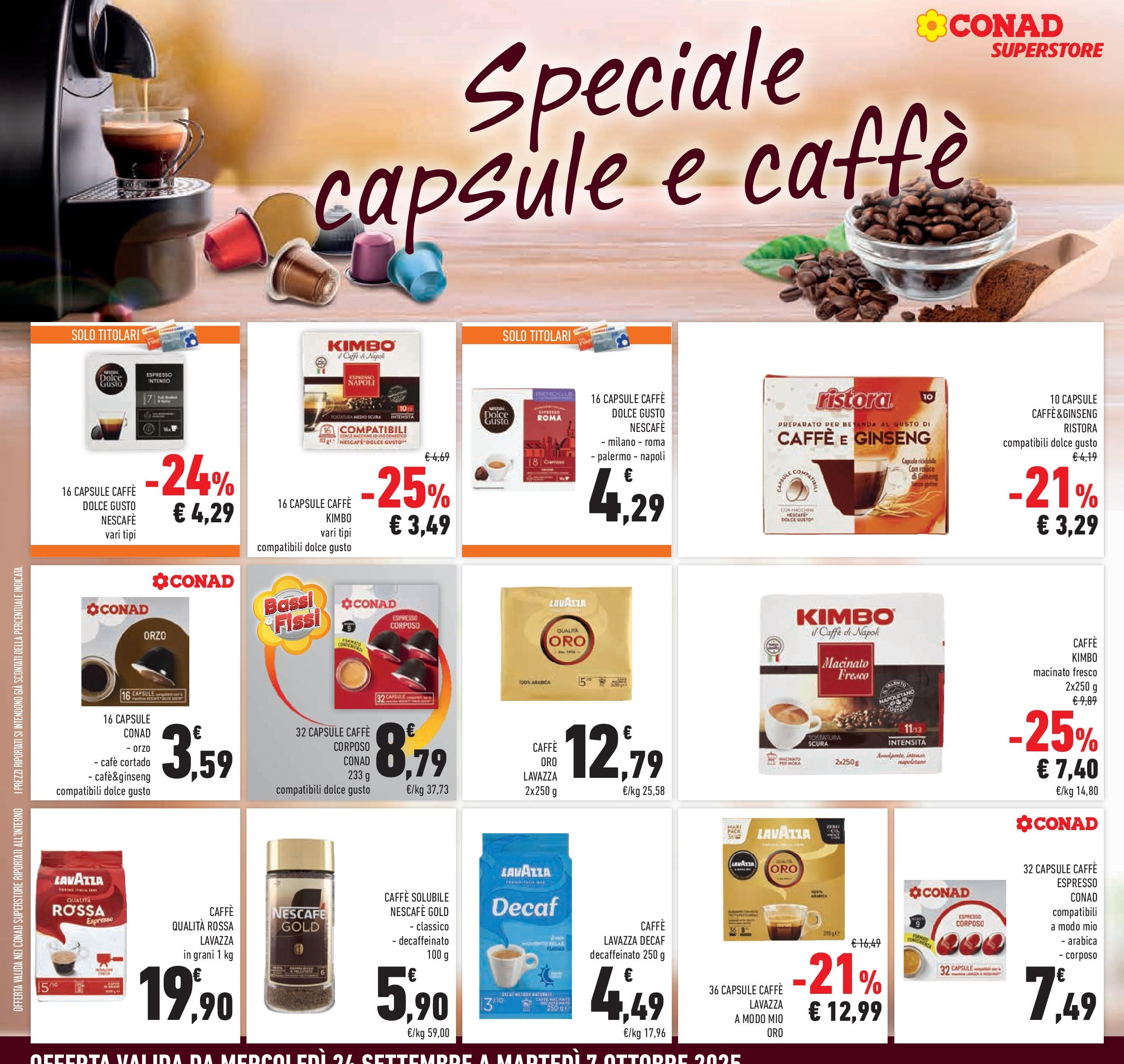 Volantino Conad dal 23/09/2025 > Anteprima | Pagina: 12 | Prodotti: Caffè, Lavazza, Macinato