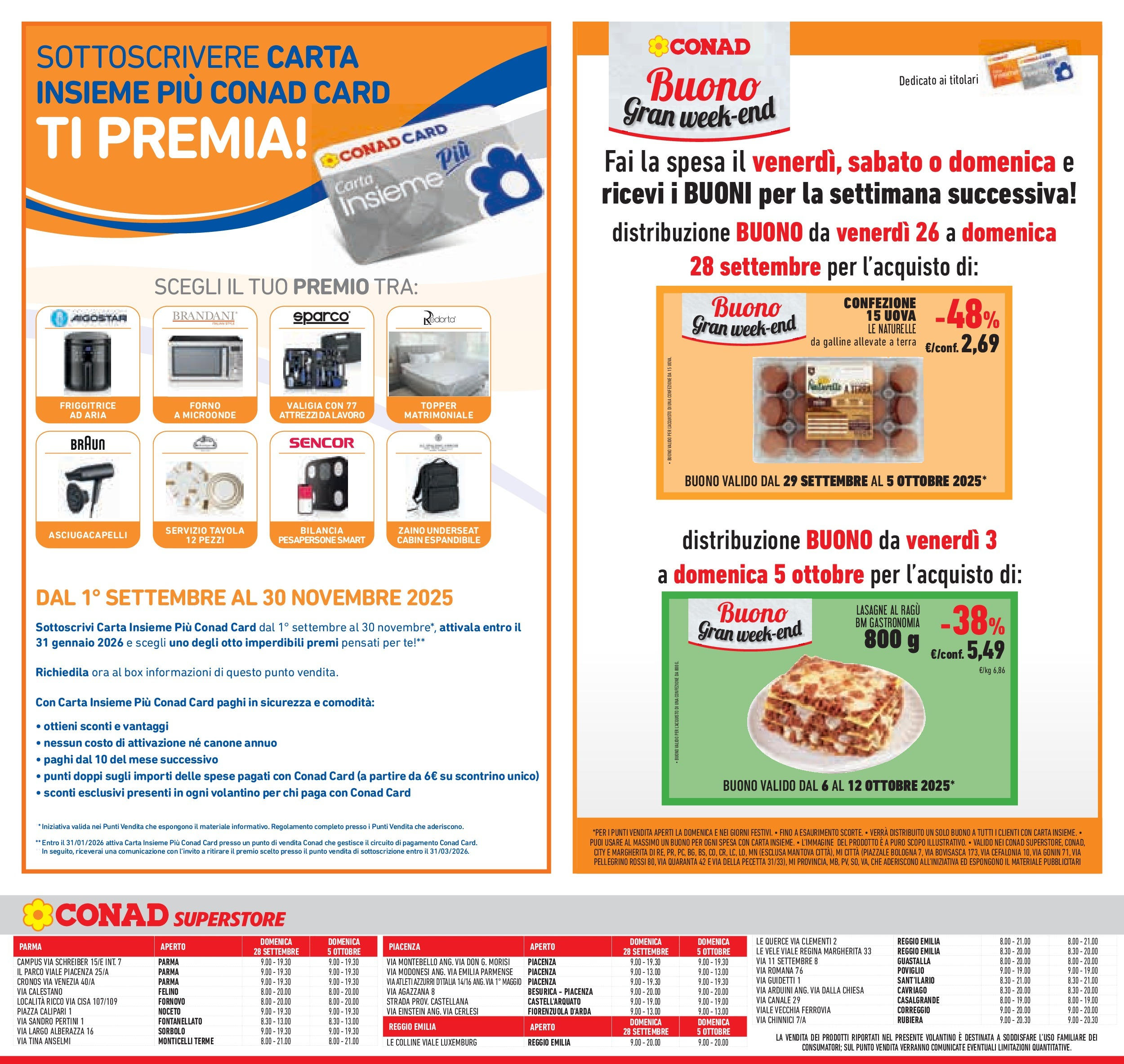Volantino Conad dal 23/09/2025 > Anteprima | Pagina: 23 | Prodotti: Zaino, Forno, Bilancia, Friggitrice