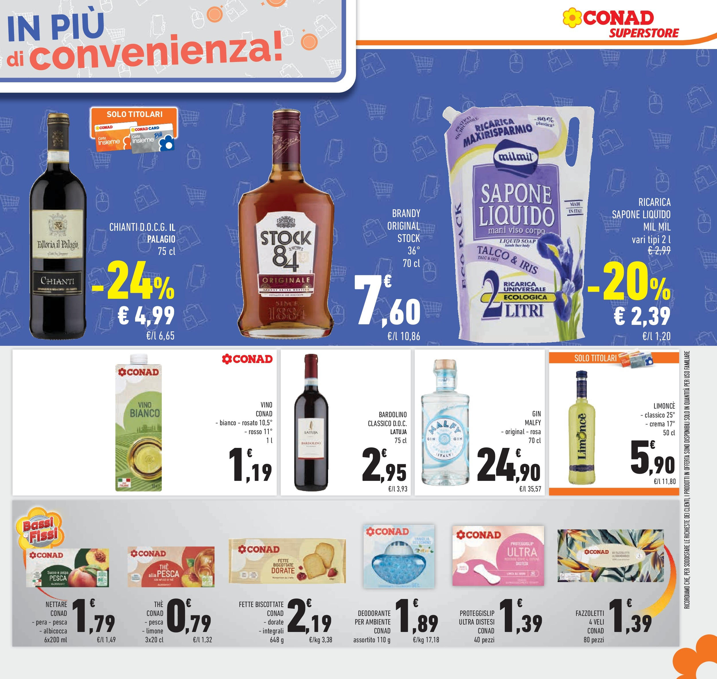 Volantino Conad dal 23/09/2025 > Anteprima | Pagina: 29 | Prodotti: Pesca, Pera, Fette biscottate, Vino bianco