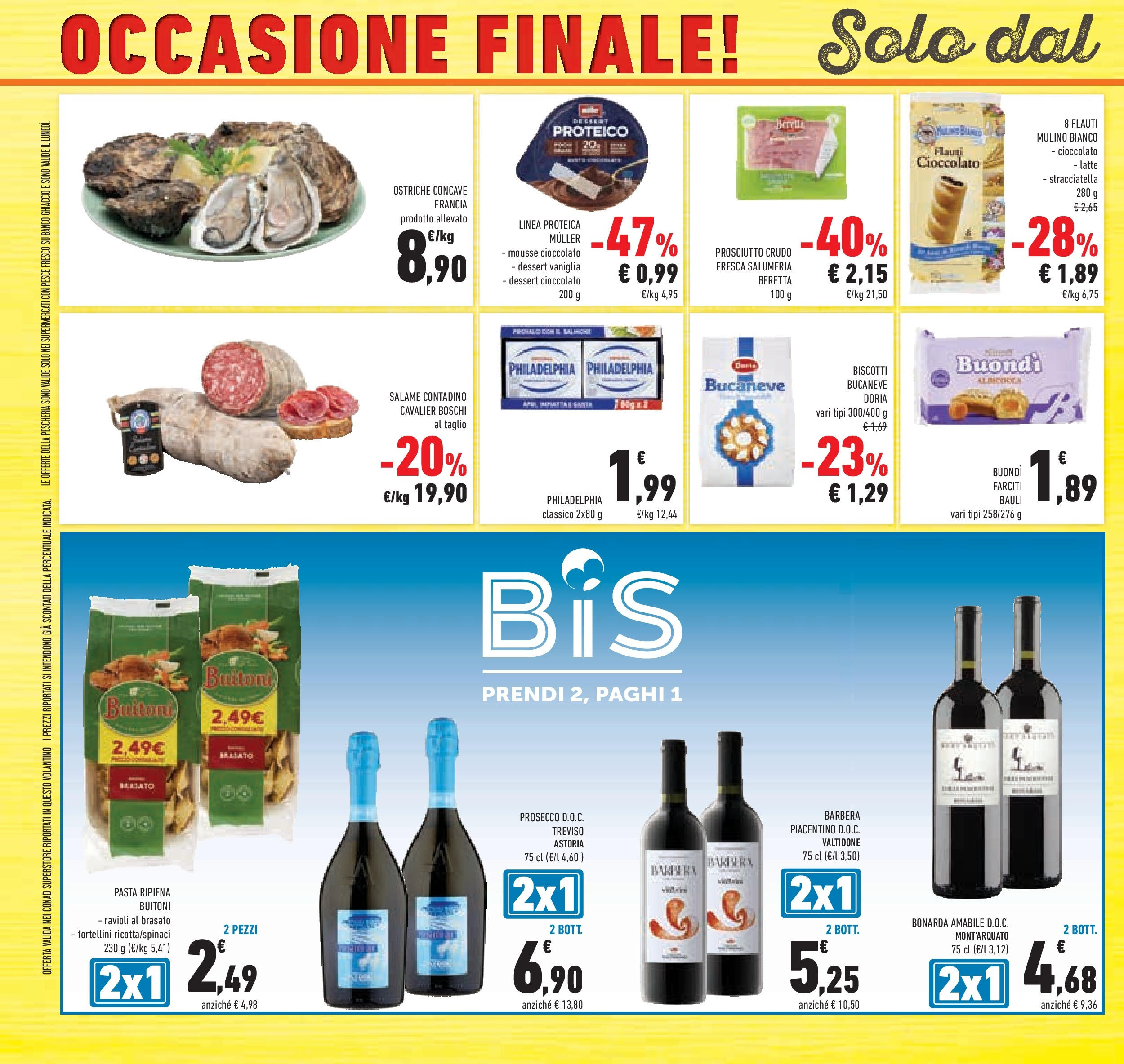 Volantino Conad dal 23/09/2025 > Anteprima | Pagina: 40 | Prodotti: Cioccolato, Pesce, Latte, Stracciatella