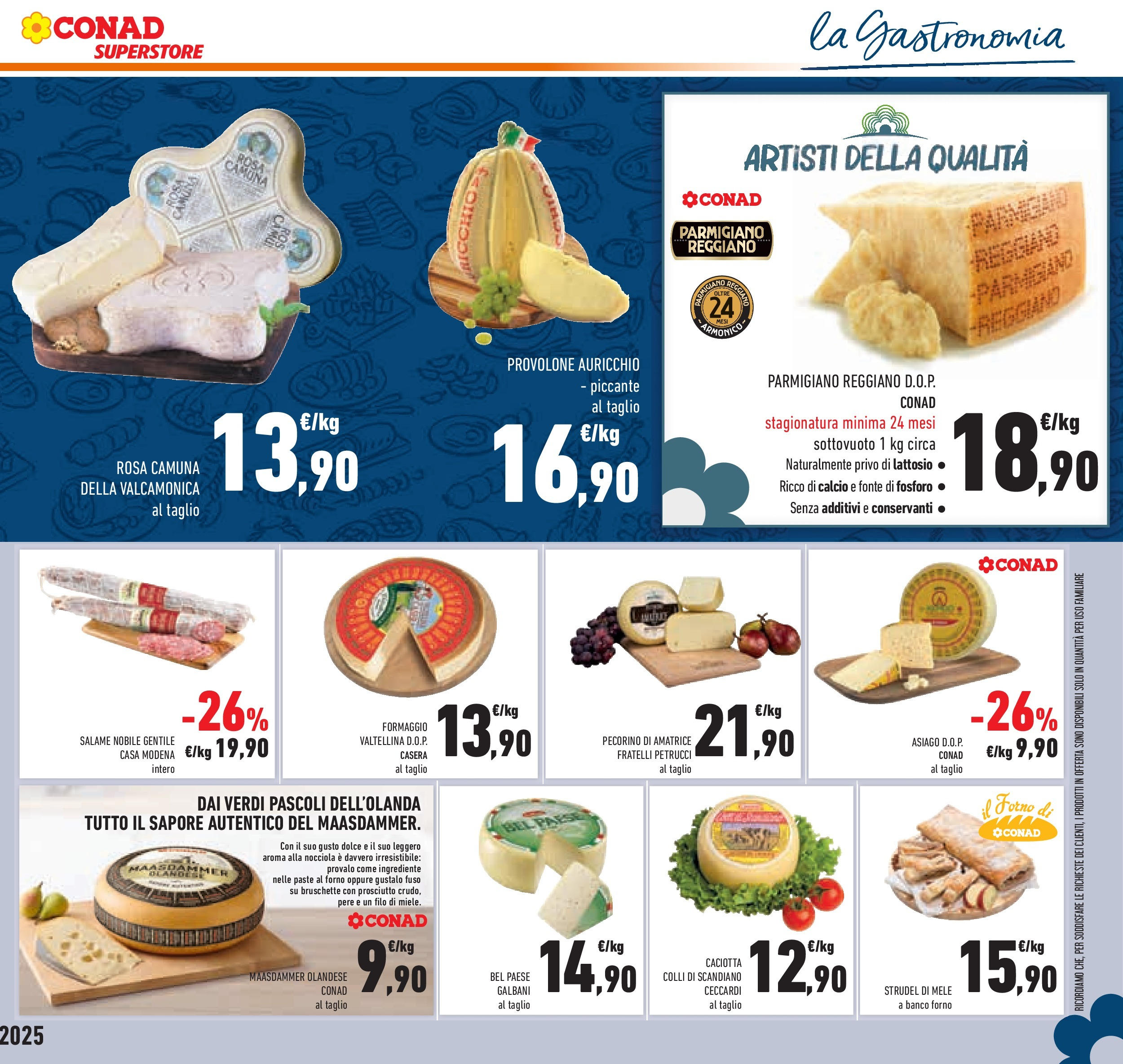 Volantino Conad dal 23/09/2025 > Anteprima | Pagina: 35 | Prodotti: Provolone, Mele, Prosciutto, Parmigiano reggiano