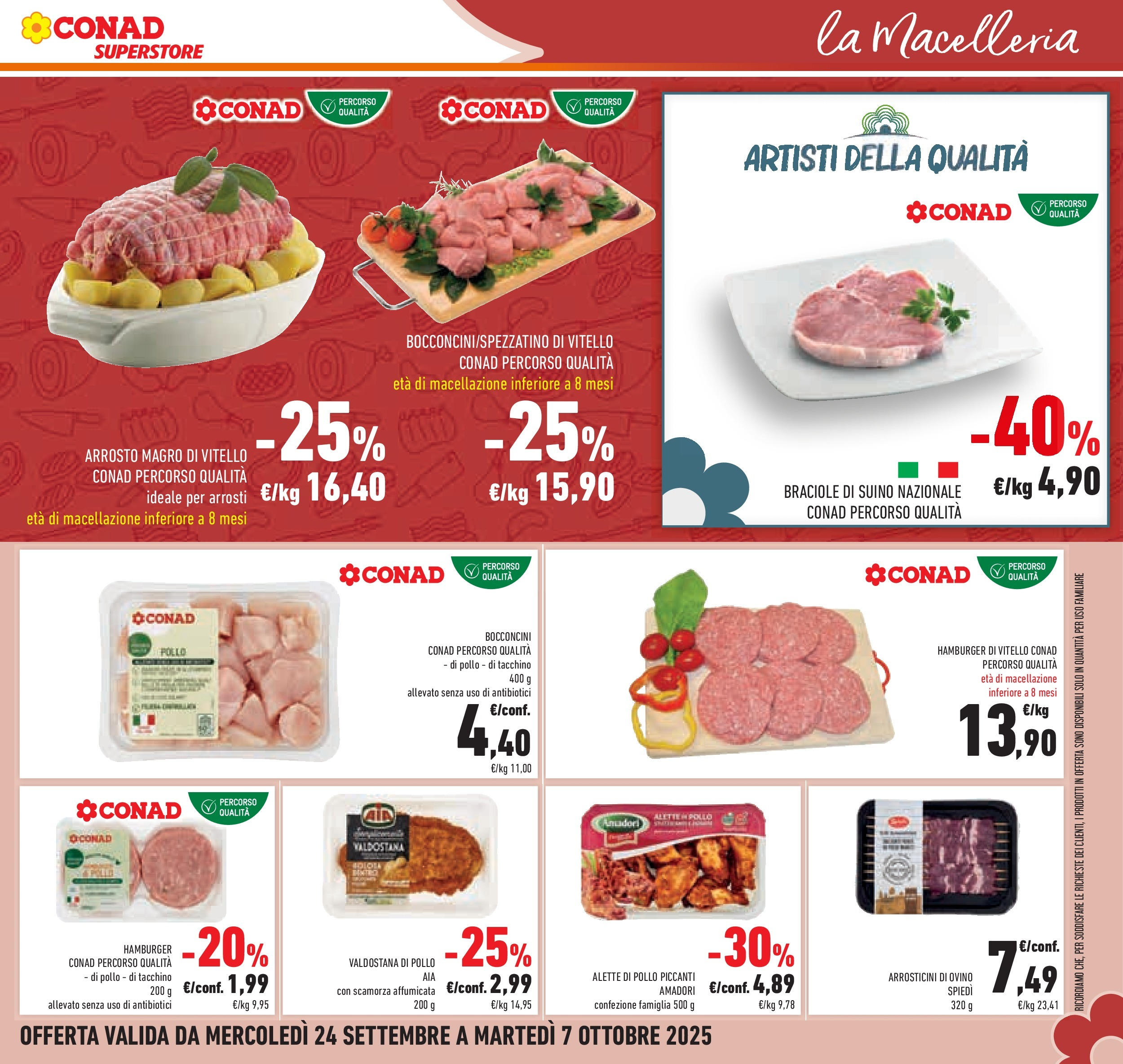 Volantino Conad dal 23/09/2025 > Anteprima | Pagina: 37 | Prodotti: Arrosto, Suino, Vitello, Ovino