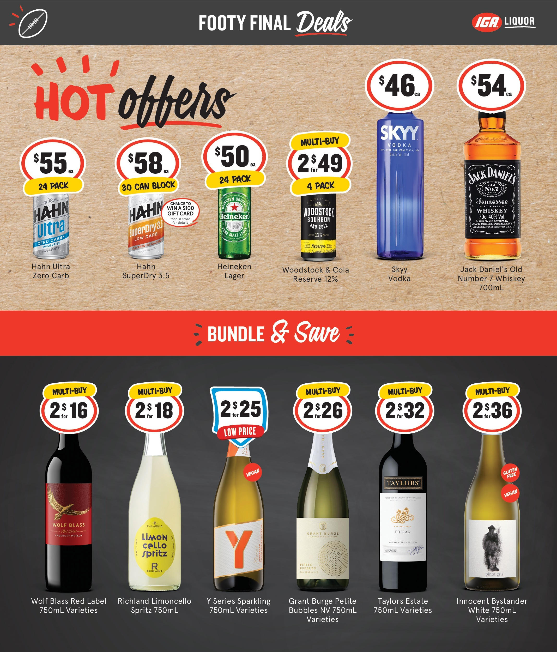Discover - Add a Drop to Your Footy Shop 24/09 - 23/09/2025 > weekly / monthly specials | Page: 2 | Products: Bourbon, Vodka, Whiskey