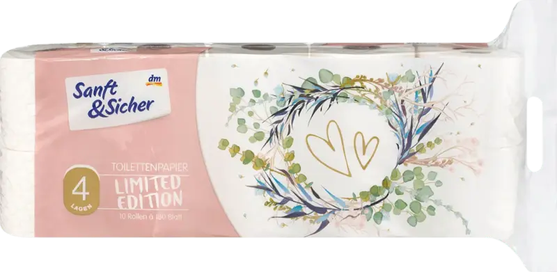 Sanft&Sicher Toilettenpapier Design Edition (10x180 Blatt)