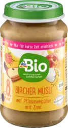 dmBio Frucht & Getreide Bircher Müsli Pflaume, Zimt ab dem 8. Monat