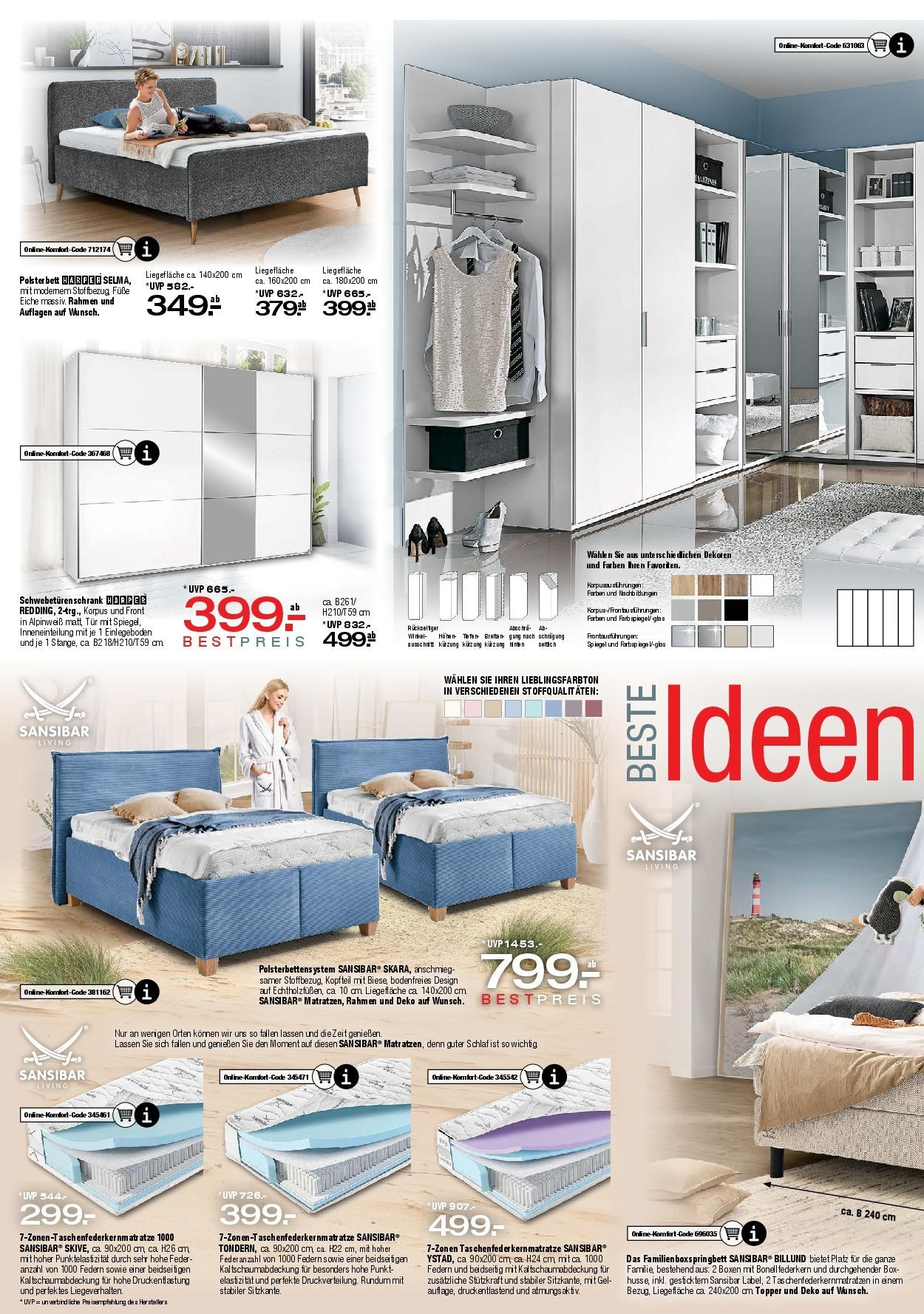 Ostermann - Möbel Ostermann: Neue Möbel wirken Wunder. (ab 24.09.2025) zum Blättern | Seite: 7 | Produkte: Topper, Schrank, Box, Spiegel