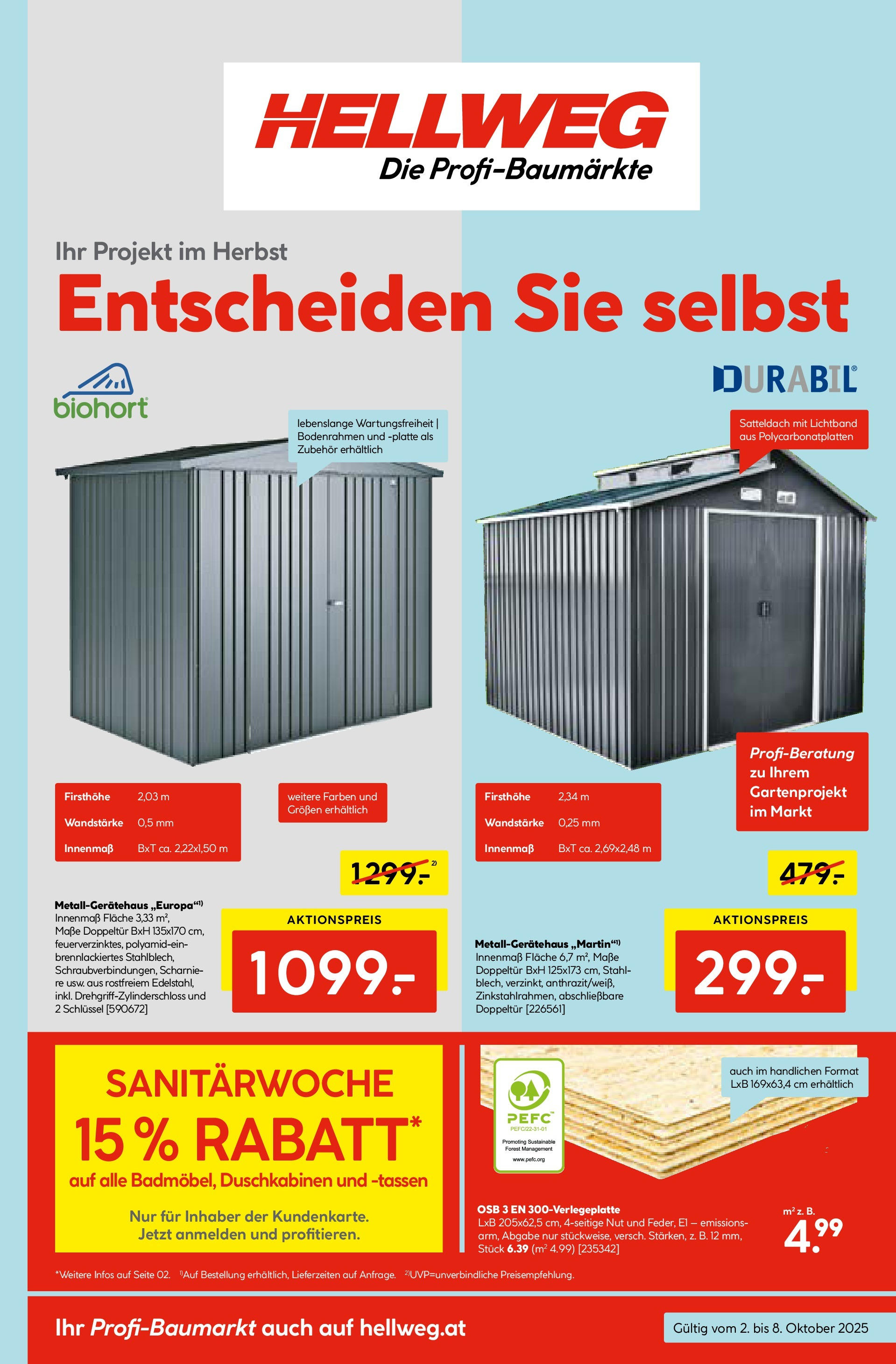 HELLWEG Fürstenfeld von 02.10.2025 - Aktuelle Angebote | Seite: 1