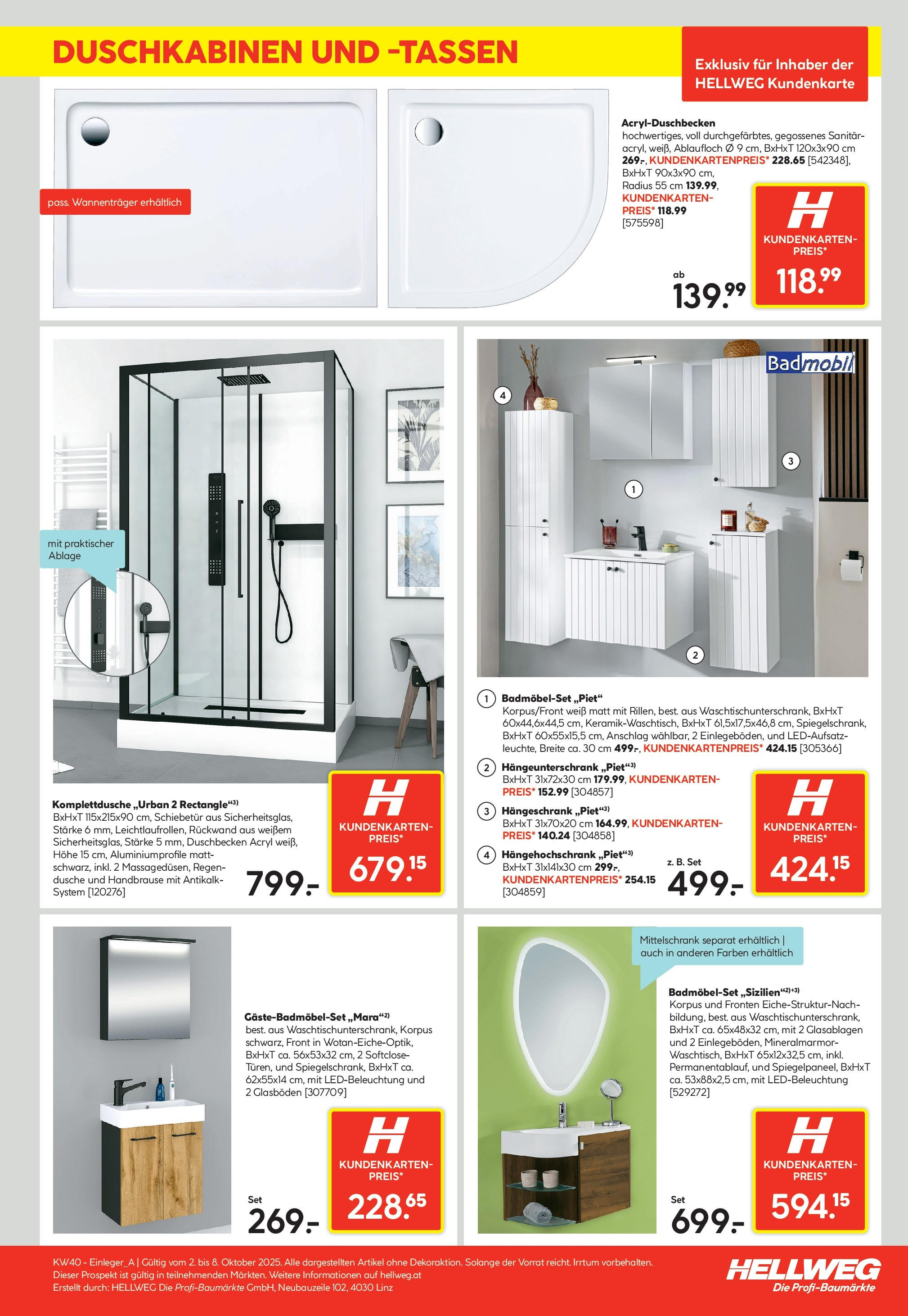 HELLWEG Fürstenfeld von 02.10.2025 - Aktuelle Angebote | Seite: 23 | Produkte: Dusche