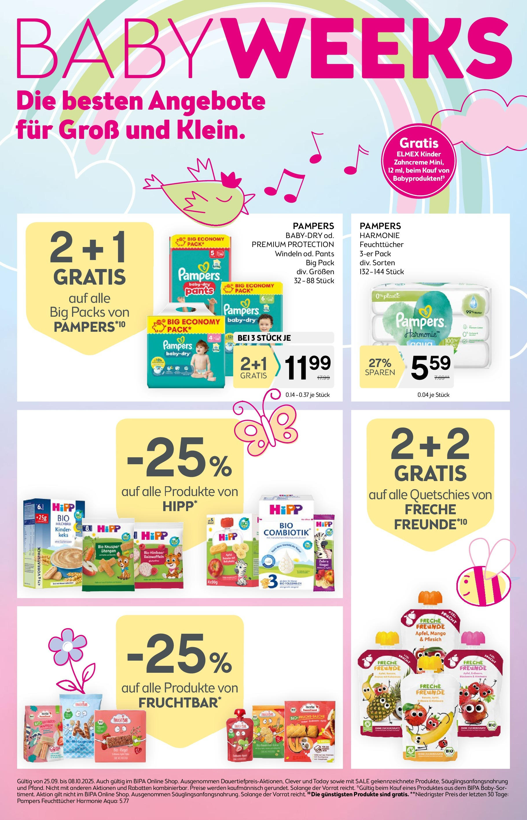 Bipa Frohnleiten von 25.09.2025 - Aktuelle Angebote | Seite: 11 | Produkte: Mango, Pfirsich, Pampers