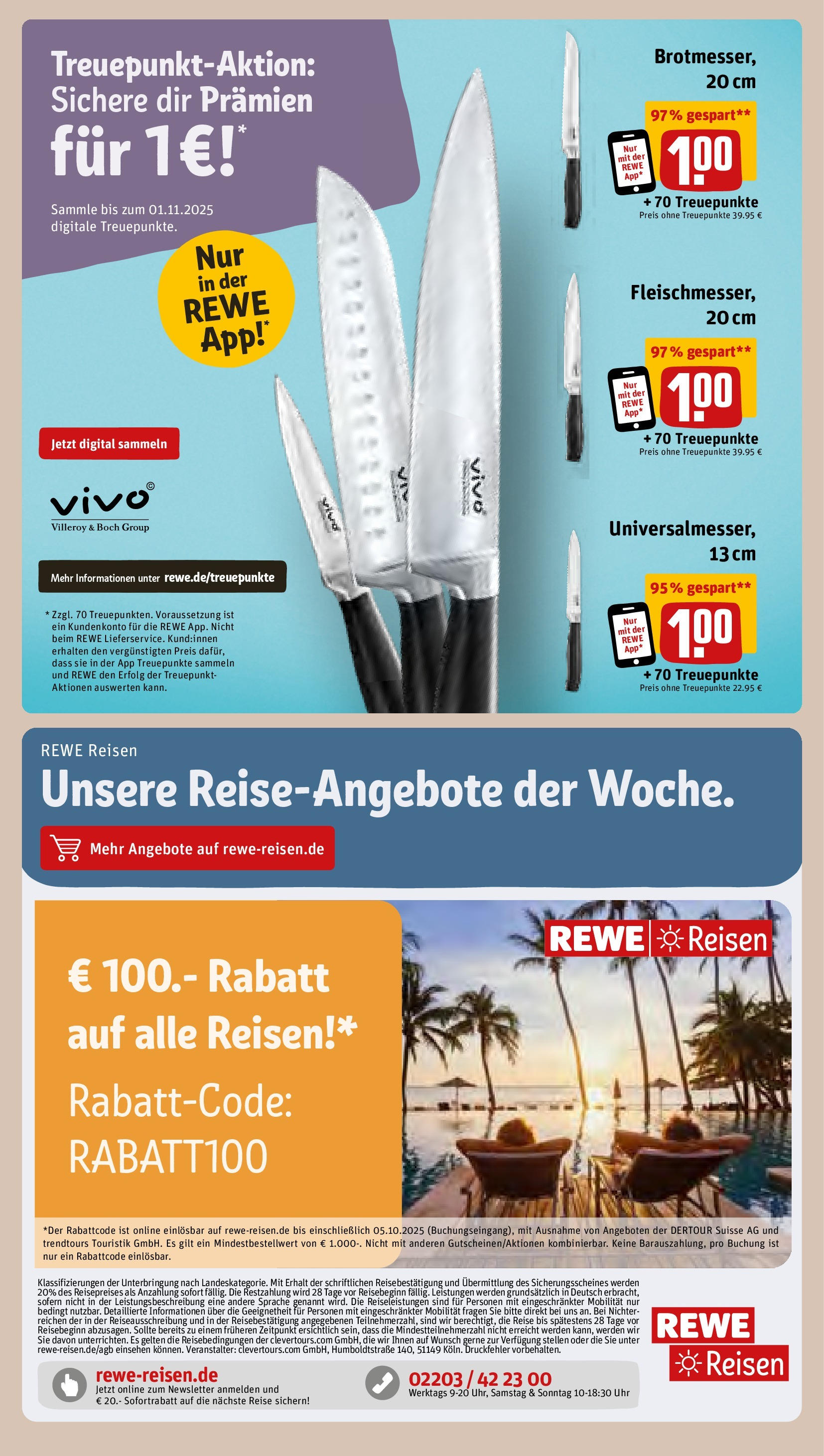 REWE Prospekt ab 22.09.2025 zum Blättern » Angebote | Seite: 9 | Produkte: Vivo, Uhr