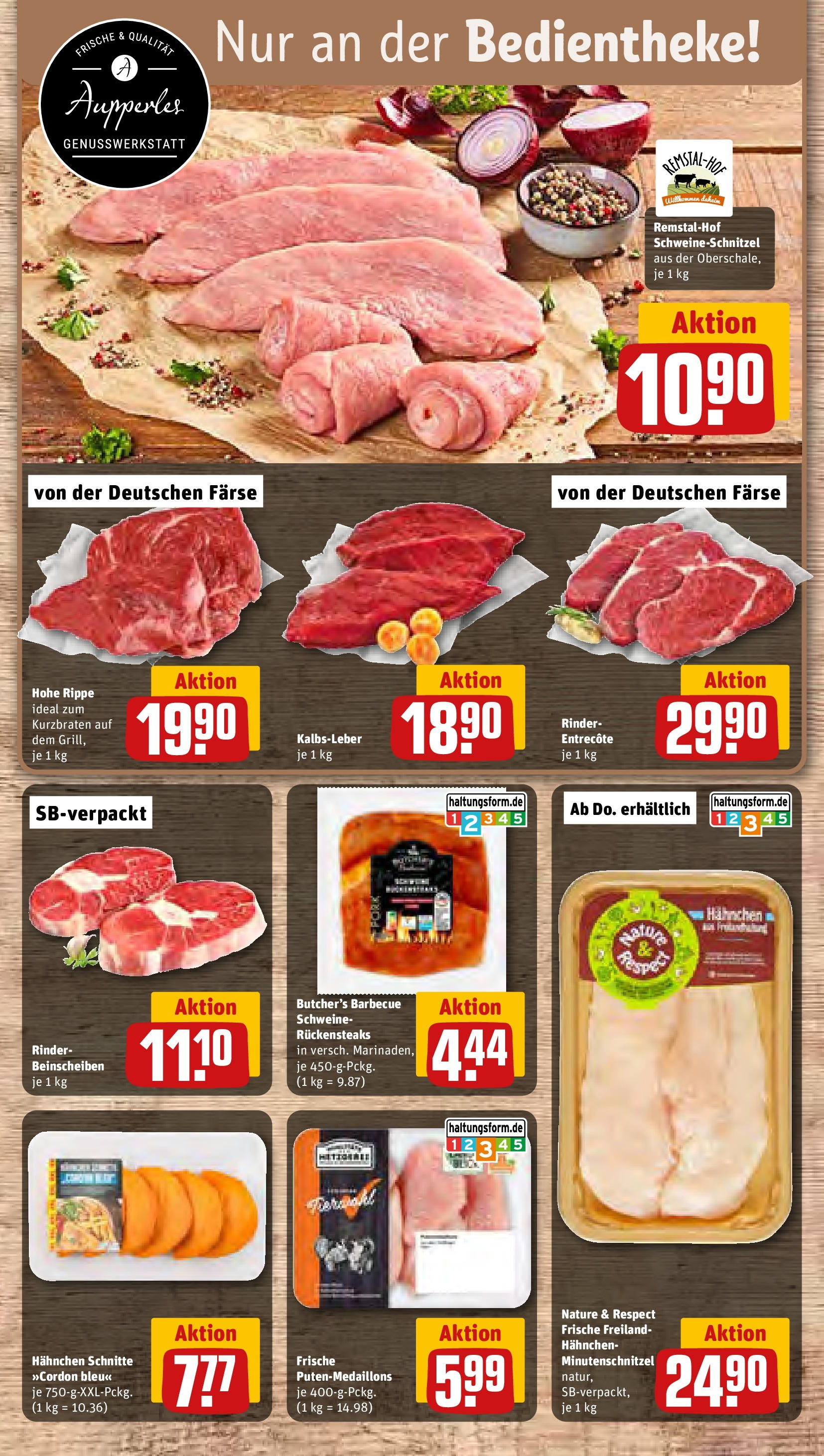REWE Prospekt ab 22.09.2025 zum Blättern » Angebote | Seite: 12 | Produkte: Entrecote, Schnitzel, Kalbsleber, Steak
