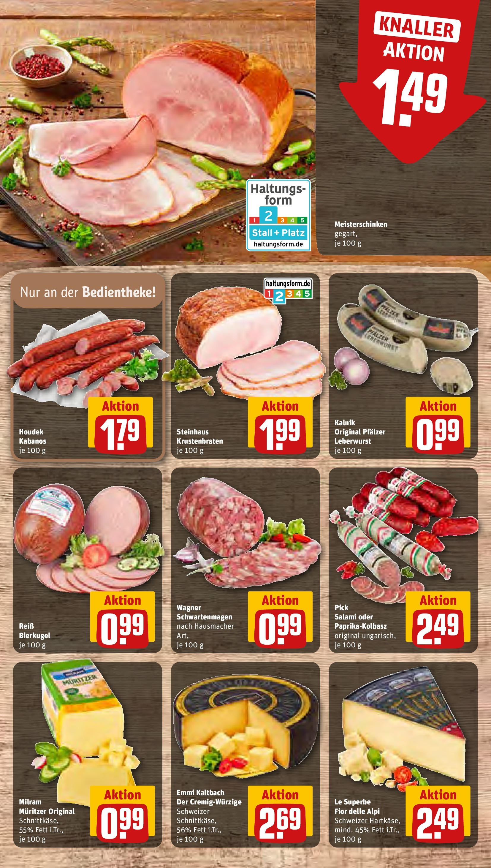 REWE Prospekt ab 22.09.2025 zum Blättern » Angebote | Seite: 13 | Produkte: Krustenbraten, Milram, Salami