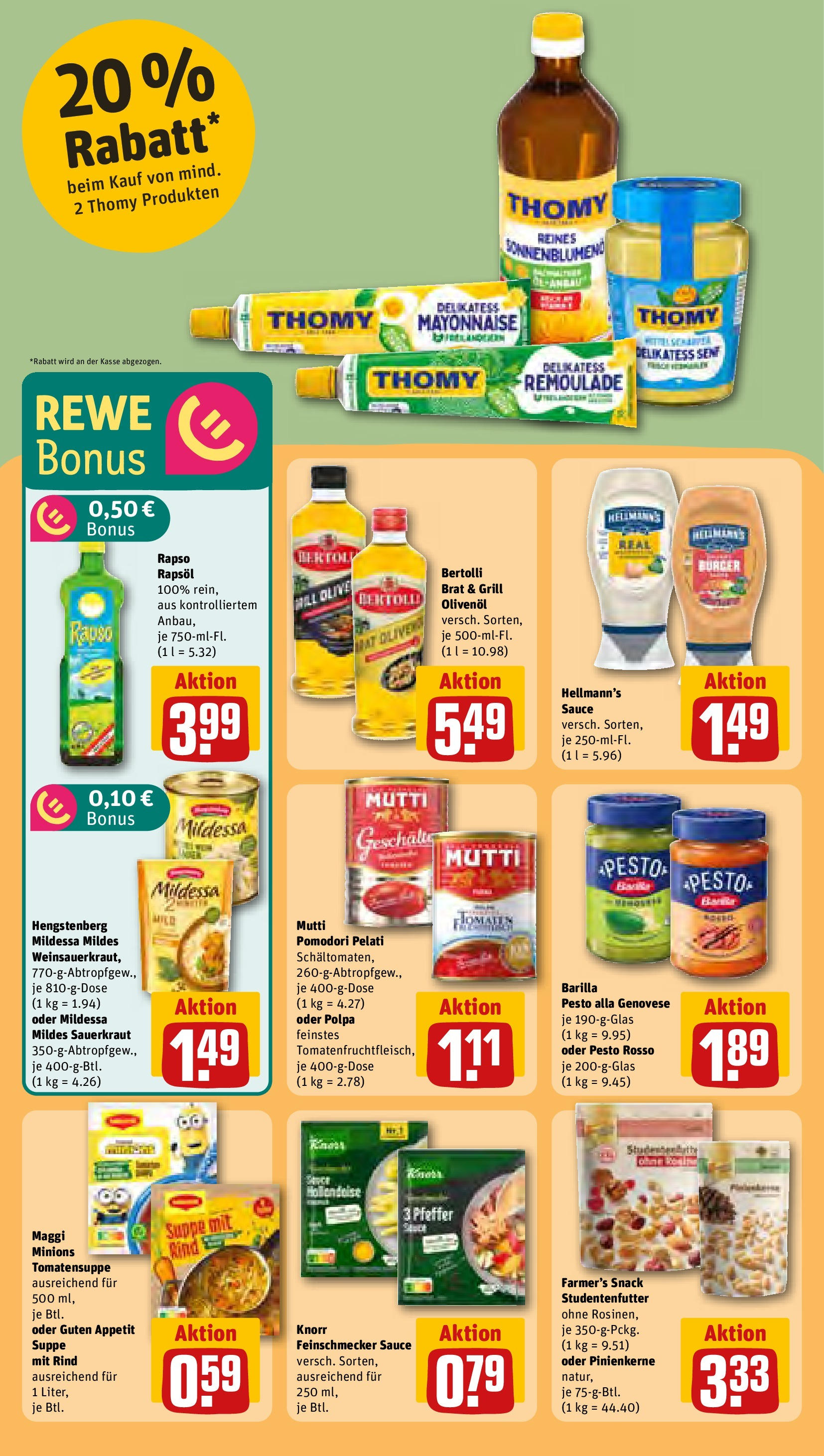 REWE Prospekt ab 22.09.2025 zum Blättern » Angebote | Seite: 21 | Produkte: Grill, Barilla, Rapsöl, Olivenol