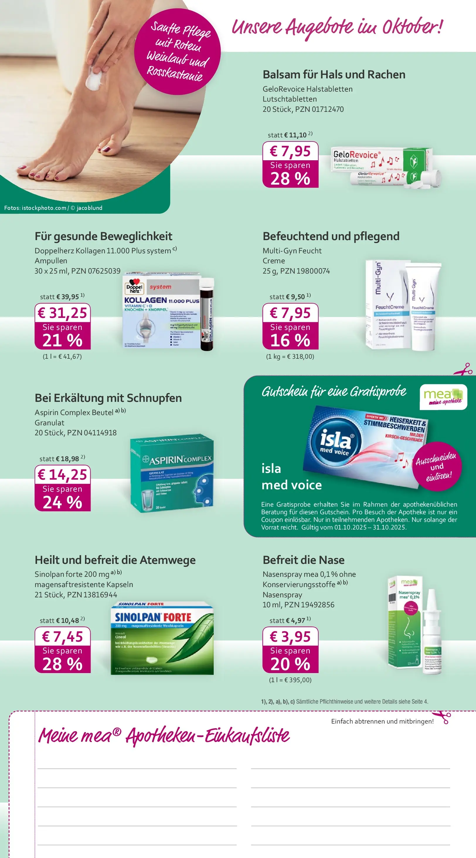 Entdecke - mea Apotheke: Top Angebote im Oktober! (ab 30.09.2025) zum Blättern | Seite: 3 | Produkte: Creme