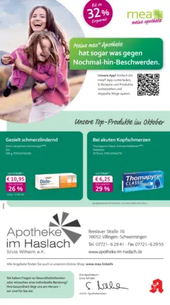 Entdecke - mea Apotheke: Top Angebote im Oktober! ab 30.09.2025 gültig