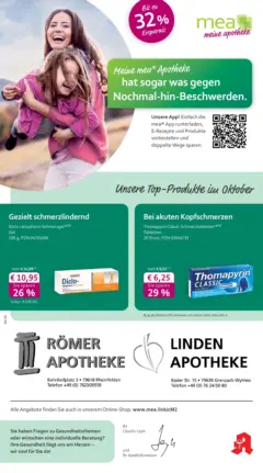 Entdecke - mea Apotheke: Top Angebote im Oktober! ab 30.09.2025 gültig