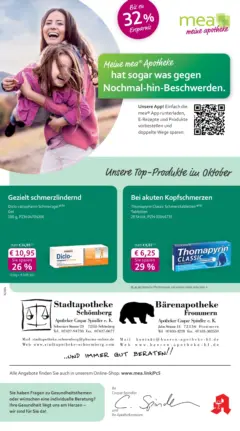 Entdecke - mea Apotheke: Top Angebote im Oktober! ab 30.09.2025 gültig