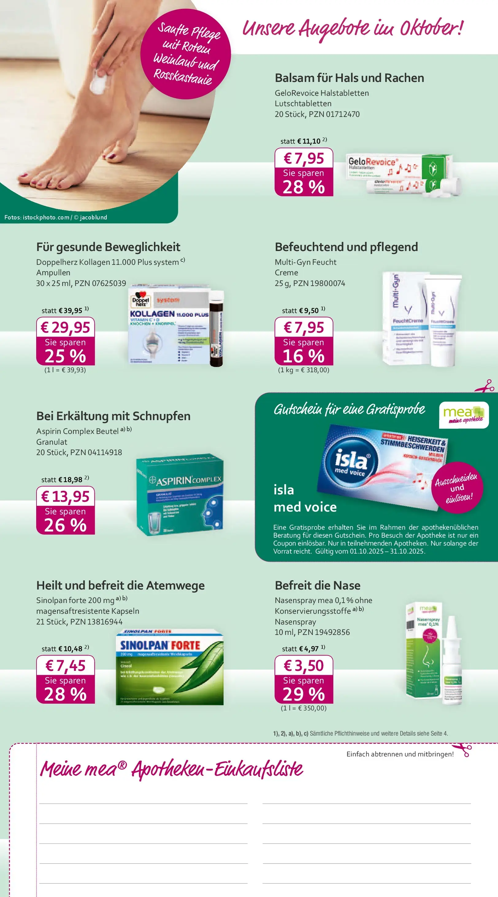 Entdecke - mea Apotheke: Top Angebote im Oktober! (ab 30.09.2025) zum Blättern | Seite: 3 | Produkte: Creme