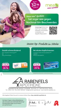 Entdecke - mea Apotheke: Top Angebote im Oktober! ab 30.09.2025 gültig