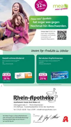 Entdecke - mea Apotheke: Top Angebote im Oktober! ab 30.09.2025 gültig