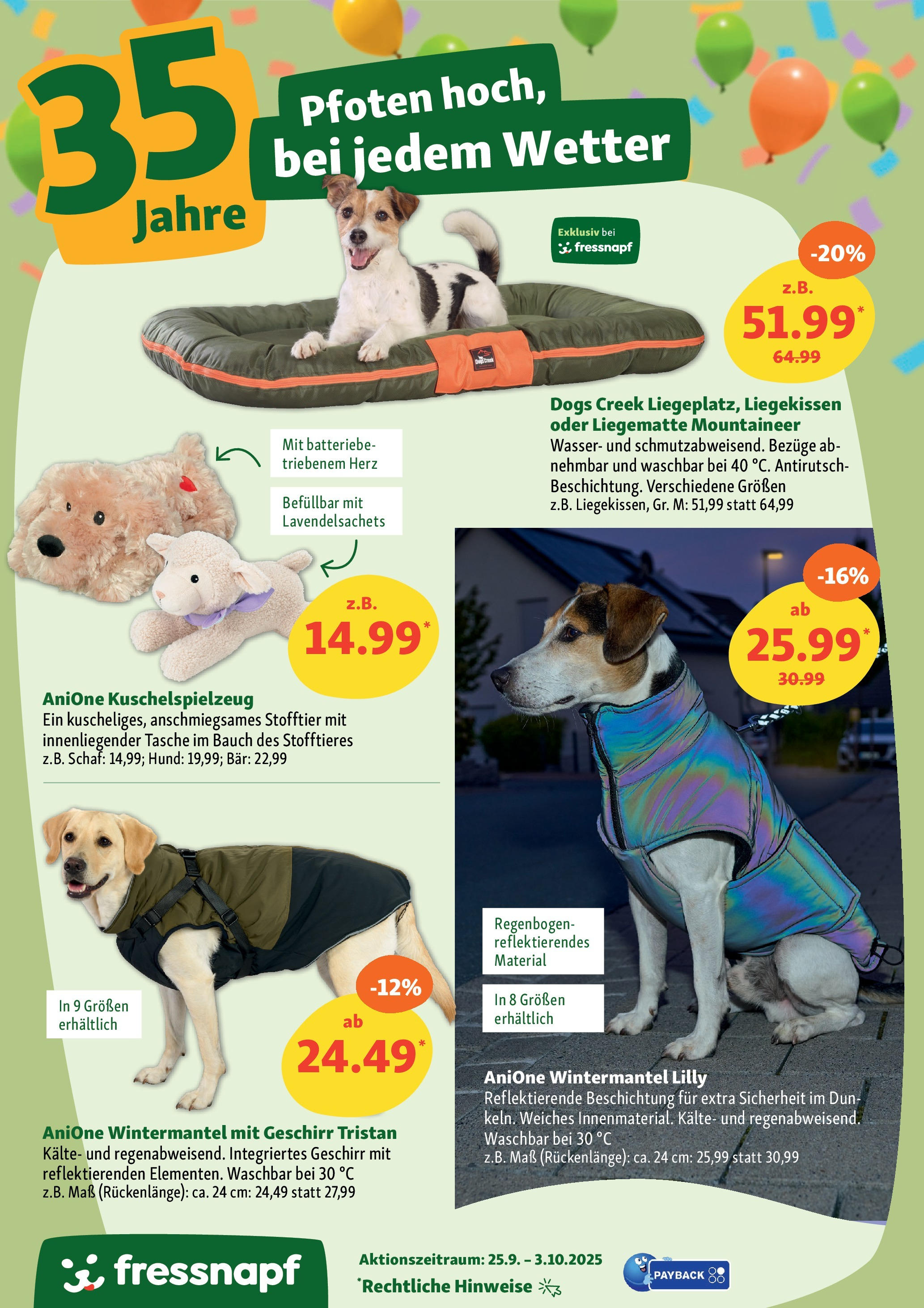 Fressnapf Prospekt 	 (ab 24.09.2025) zum Blättern | Seite: 10 | Produkte: Tasche, Wasser