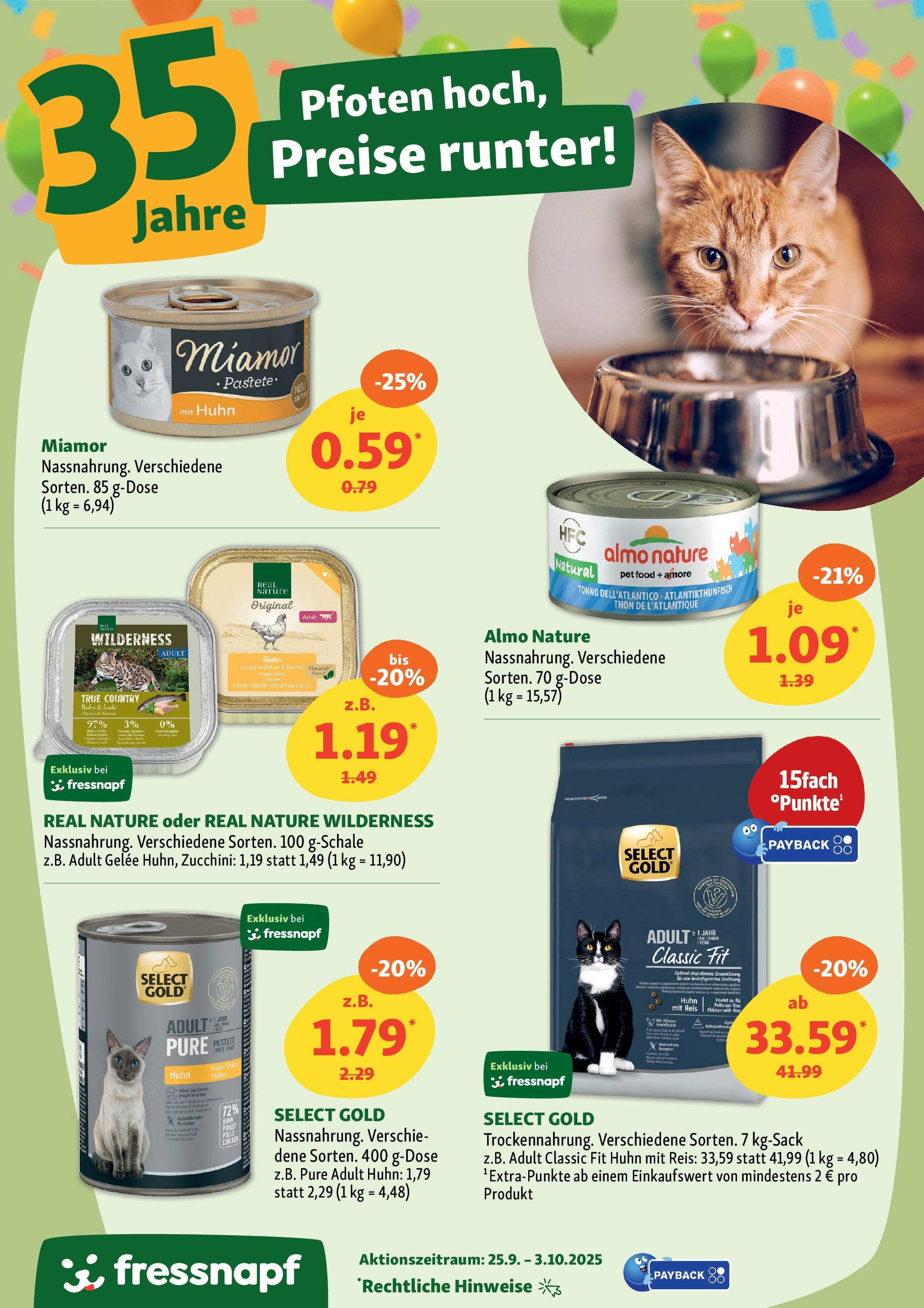 Fressnapf Prospekt 	 (ab 24.09.2025) zum Blättern | Seite: 12 | Produkte: Reis, Zucchini