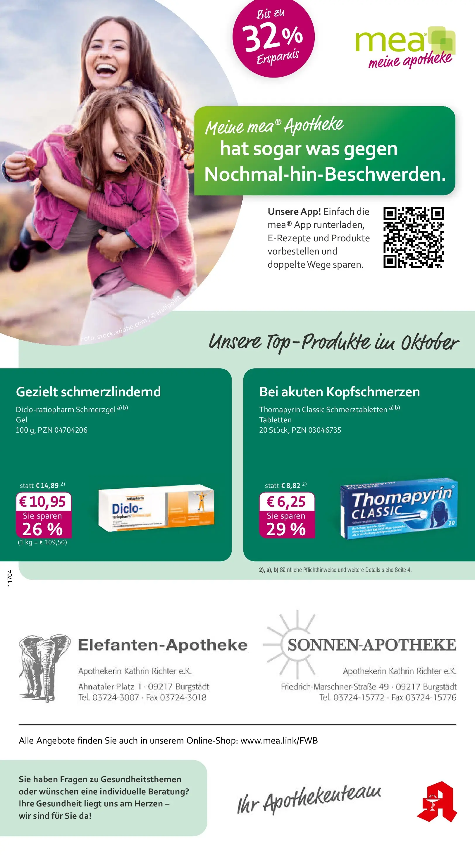 Entdecke - mea Apotheke: Top Angebote im Oktober! (ab 30.09.2025) zum Blättern | Seite: 1
