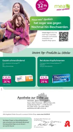 Entdecke - mea Apotheke: Top Angebote im Oktober! ab 30.09.2025 gültig