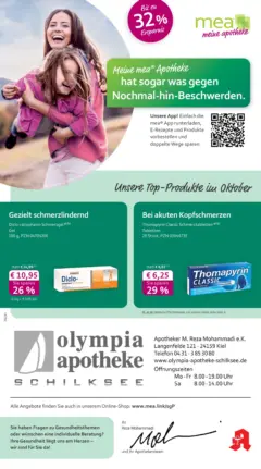 Entdecke - mea Apotheke: Top Angebote im Oktober! ab 30.09.2025 gültig