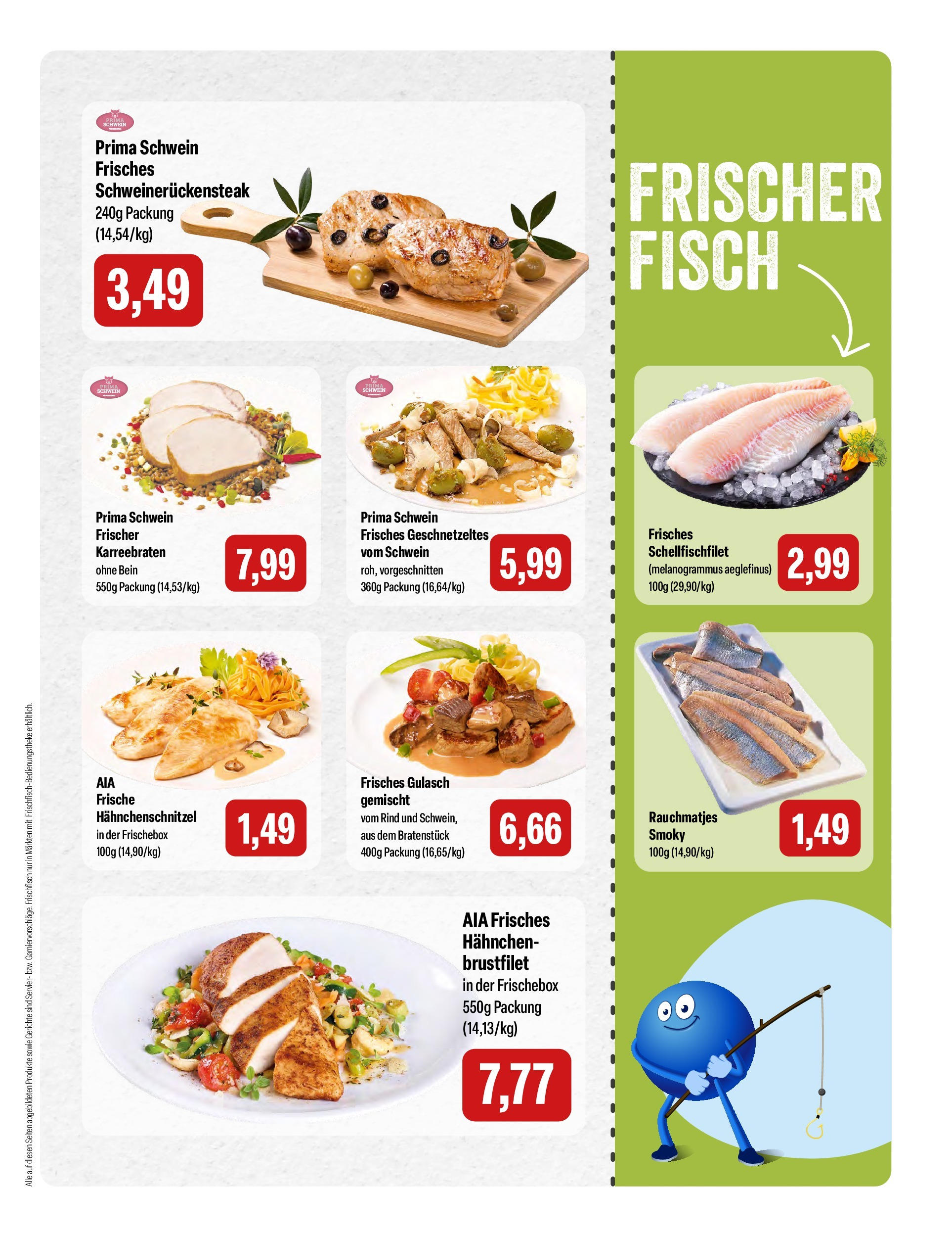 Feneberg Angebote (ab 25.09.2025) zum Blättern | Seite: 3 | Produkte: Hahnchen, Fisch, Gulasch