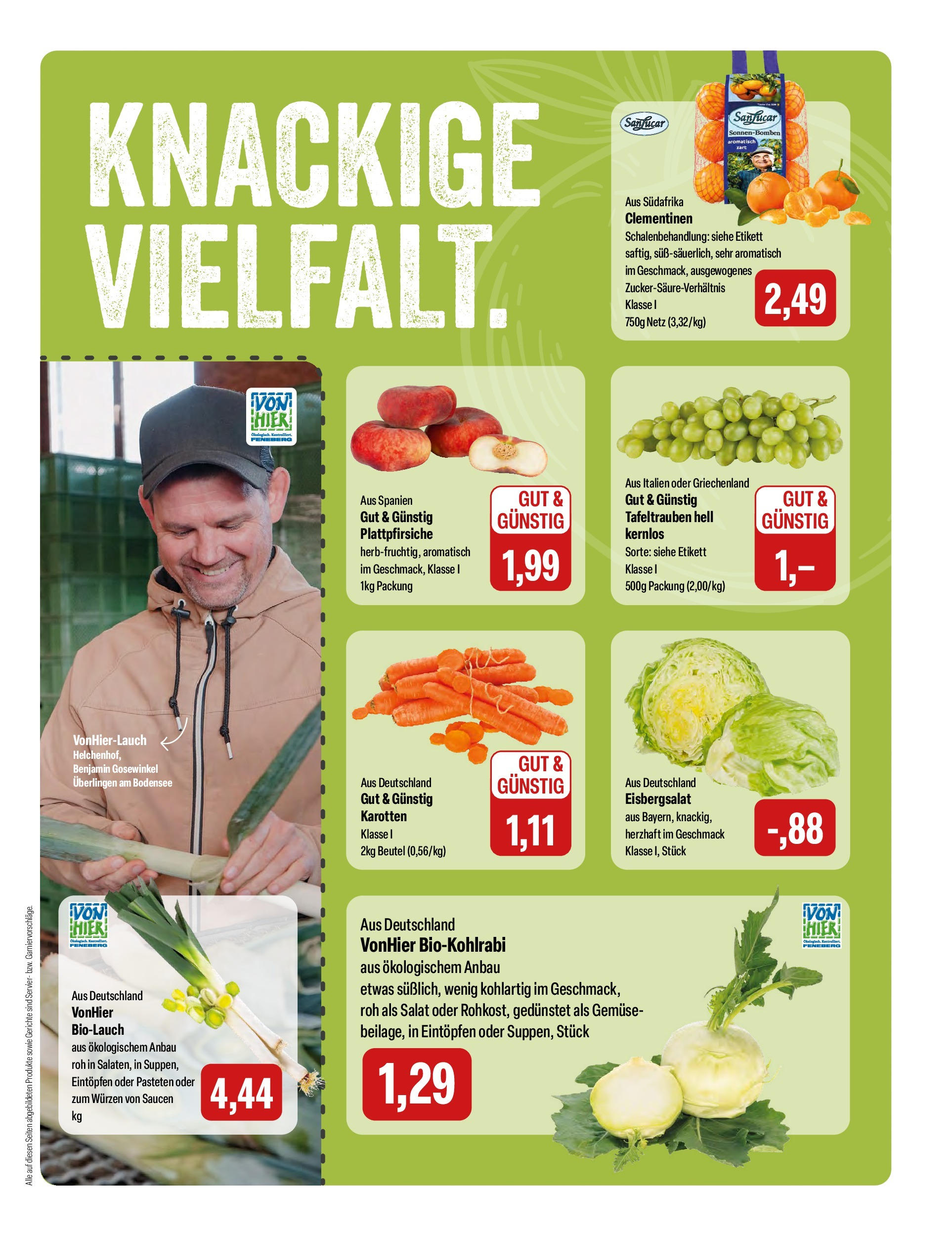 Feneberg Angebote (ab 25.09.2025) zum Blättern | Seite: 5 | Produkte: Eisbergsalat, Gemüse, Salat