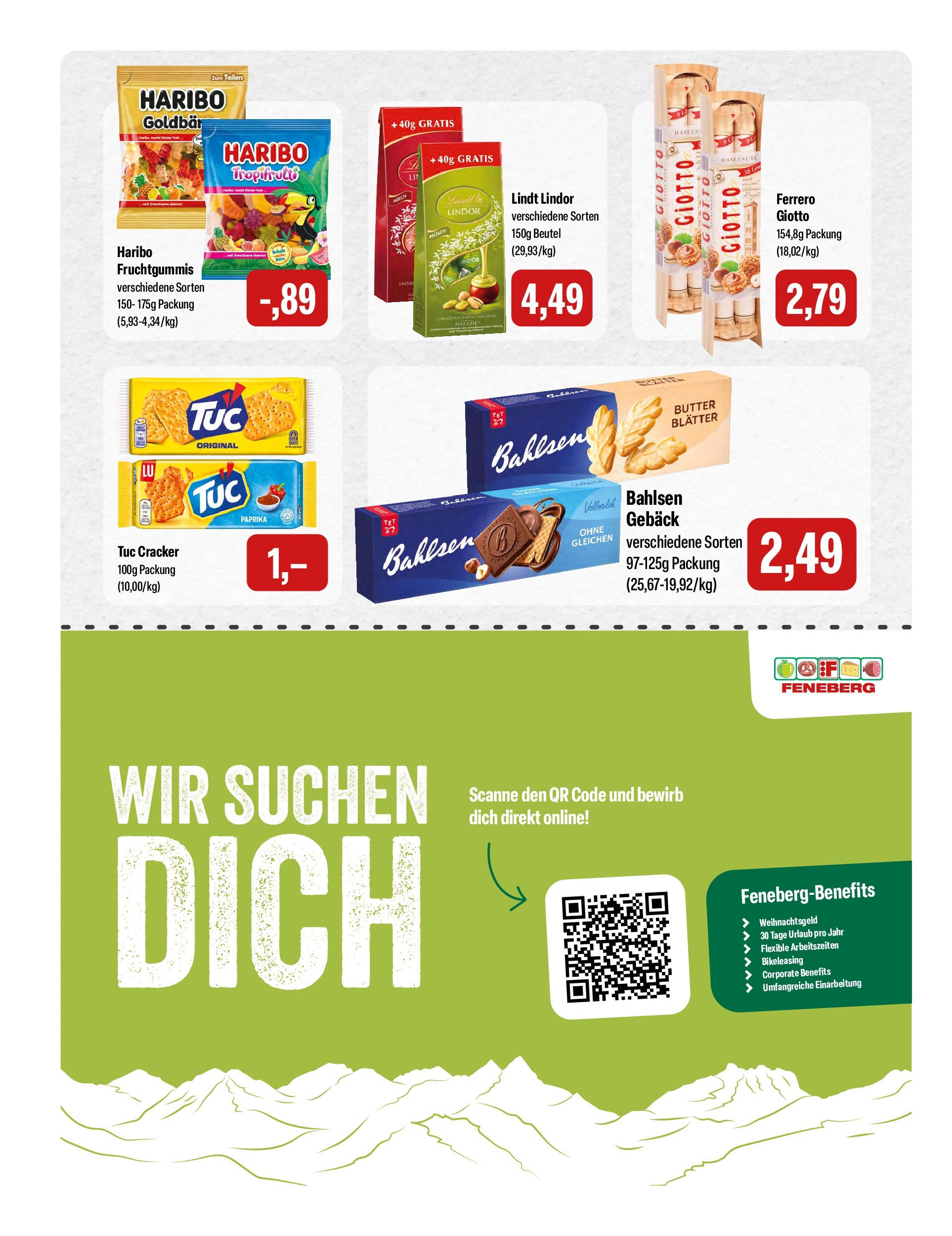 Feneberg Angebote (ab 25.09.2025) zum Blättern | Seite: 14 | Produkte: Haribo, Butter, Paprika, Lindt
