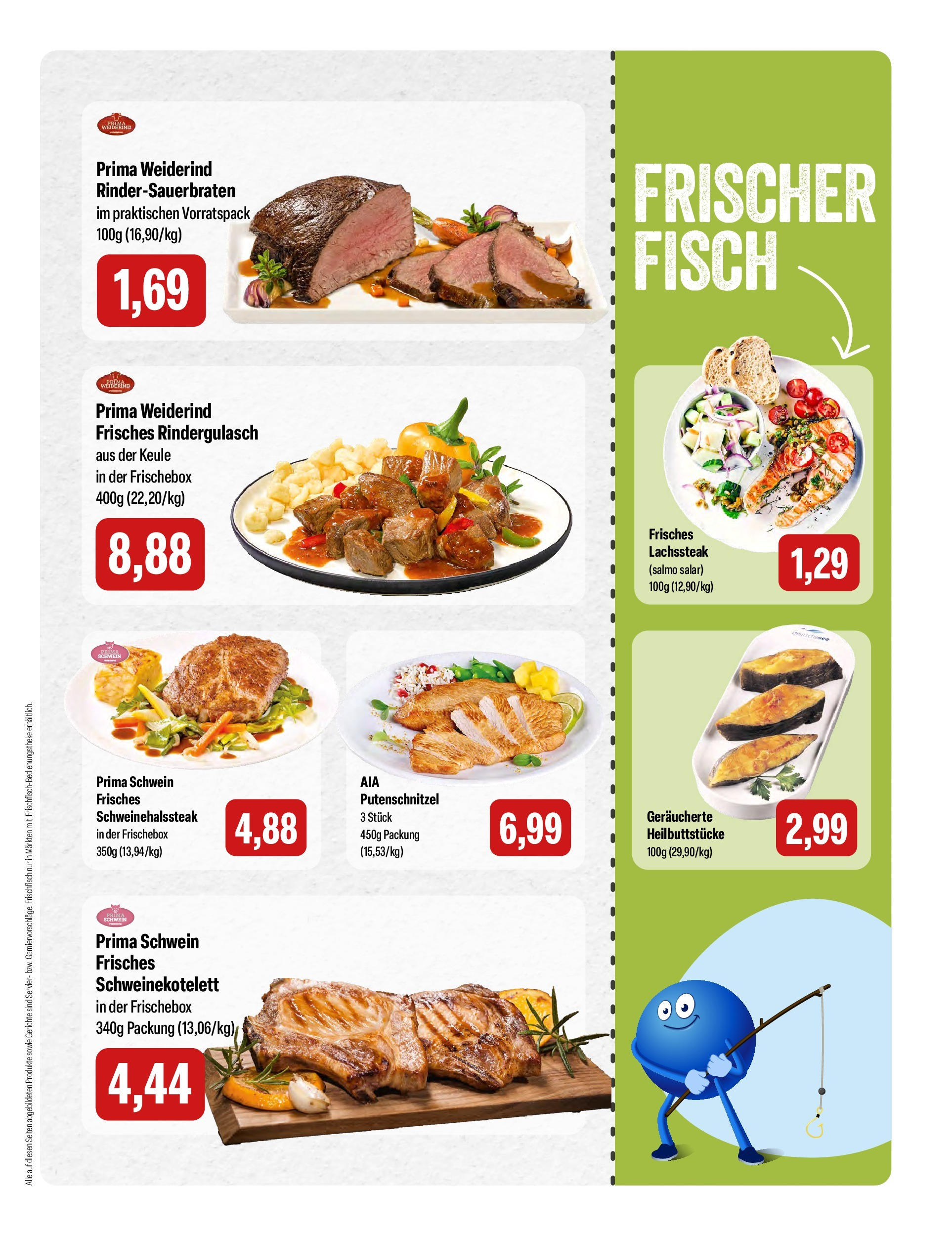 Feneberg Angebote (ab 02.10.2025) zum Blättern | Seite: 3 | Produkte: Rindergulasch, Fisch, Putenschnitzel