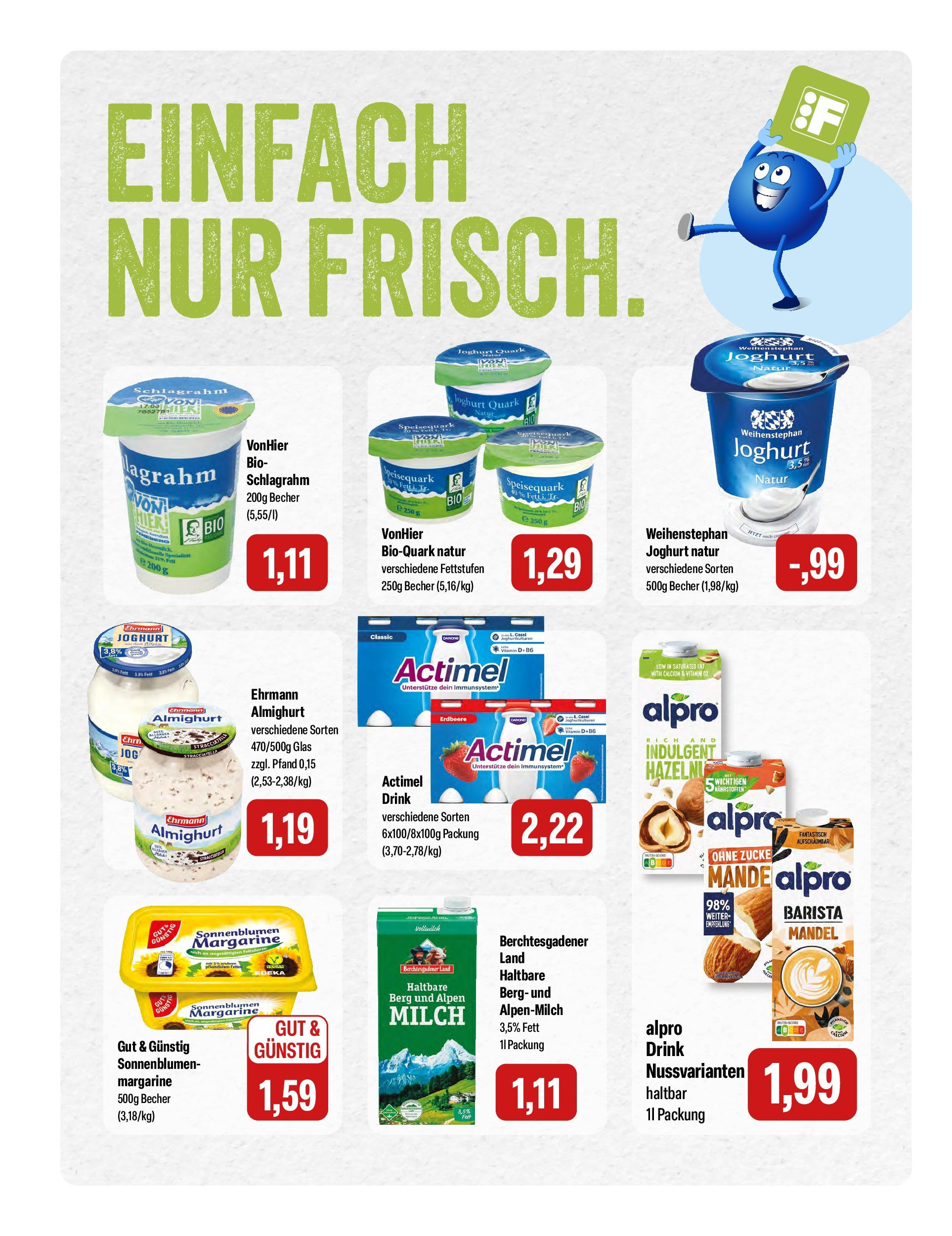 Feneberg Angebote (ab 02.10.2025) zum Blättern | Seite: 6 | Produkte: Ehrmann almighurt, Quark, Milch, Speisequark