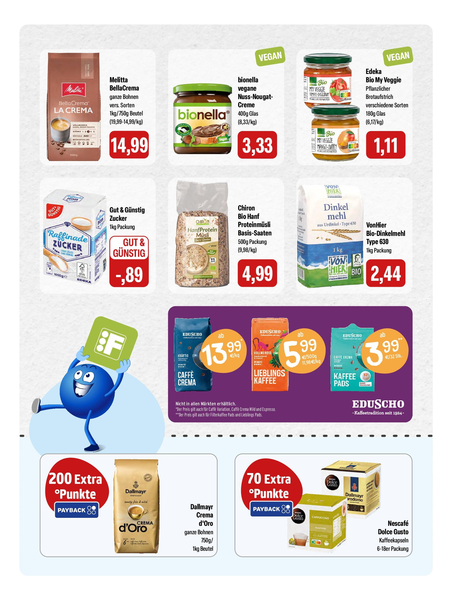 Feneberg Angebote (ab 02.10.2025) zum Blättern | Seite: 11 | Produkte: Musli, Zucker, Eduscho, Dolce gusto