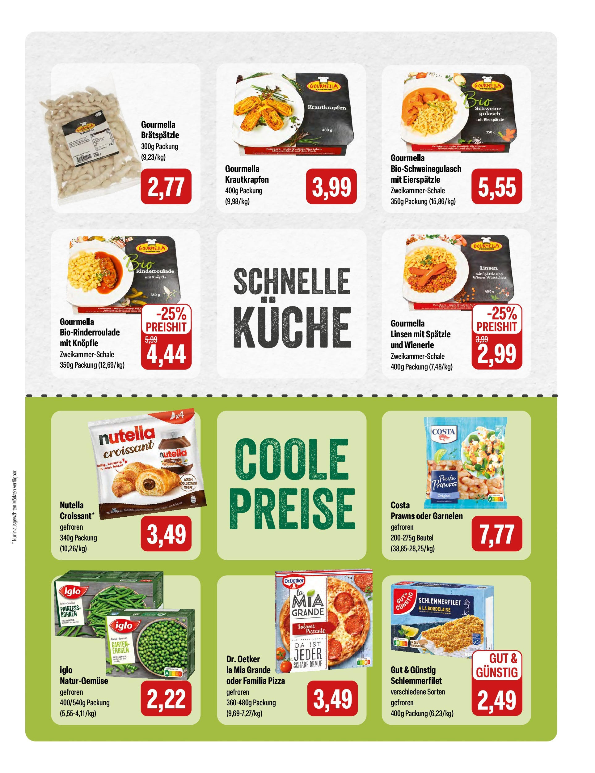 Feneberg Angebote (ab 02.10.2025) zum Blättern | Seite: 13 | Produkte: Küche, Garnelen, Croissant, Pizza