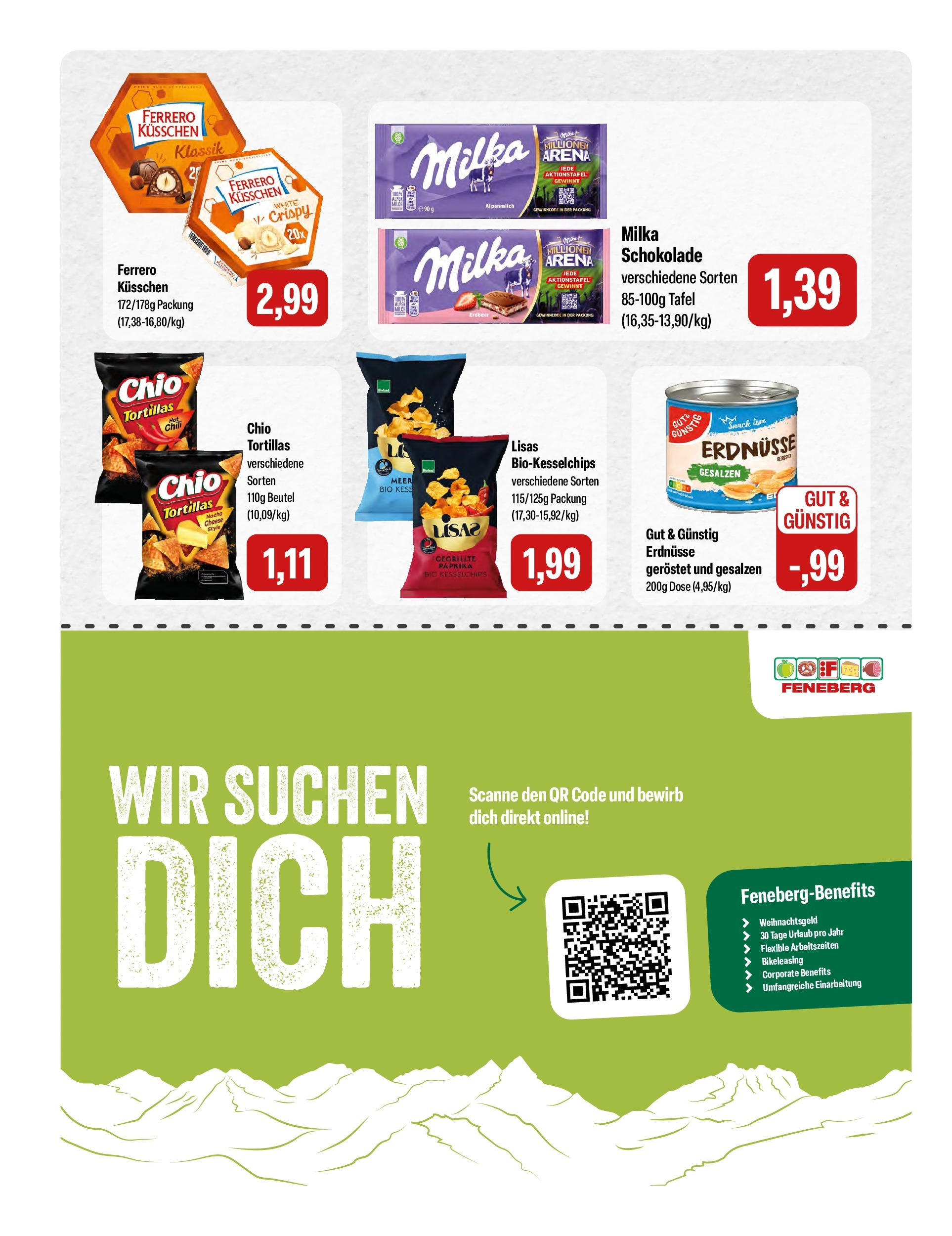 Feneberg Angebote (ab 02.10.2025) zum Blättern | Seite: 14 | Produkte: Erdnüsse, Schokolade, Milka, Paprika