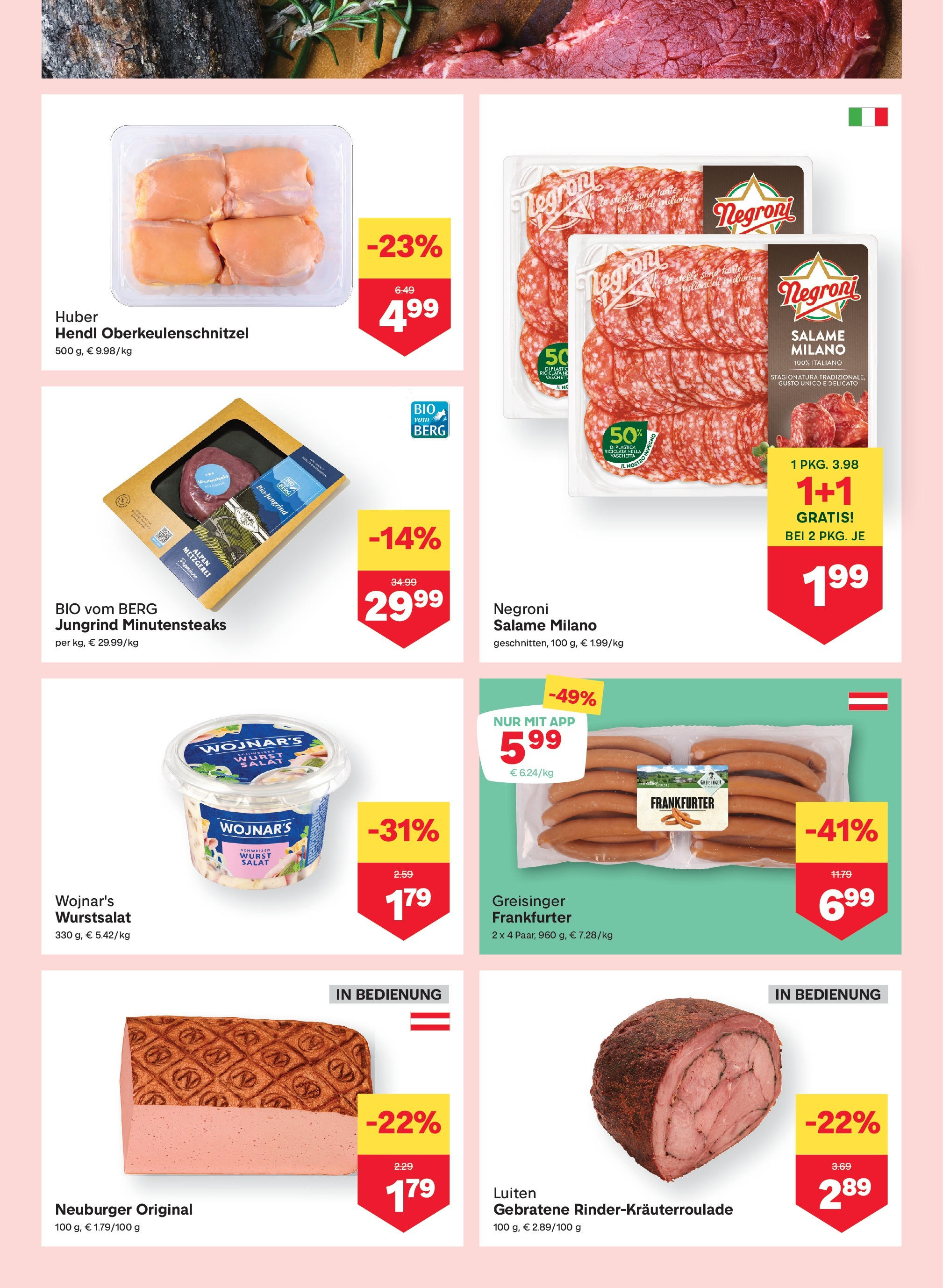 MPREIS Sillian von 02.10.2025 - Aktuelle Angebote | Seite: 3 | Produkte: Salat, Wurst