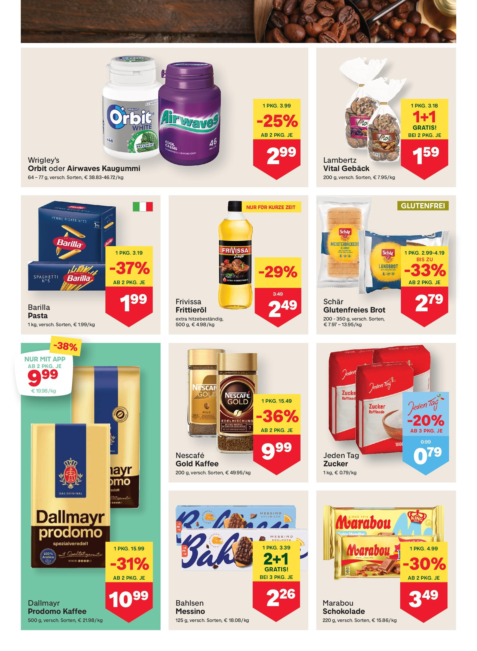 MPREIS Sillian von 02.10.2025 - Aktuelle Angebote | Seite: 6 | Produkte: Pasta, Zucker, Brot, Kaffee
